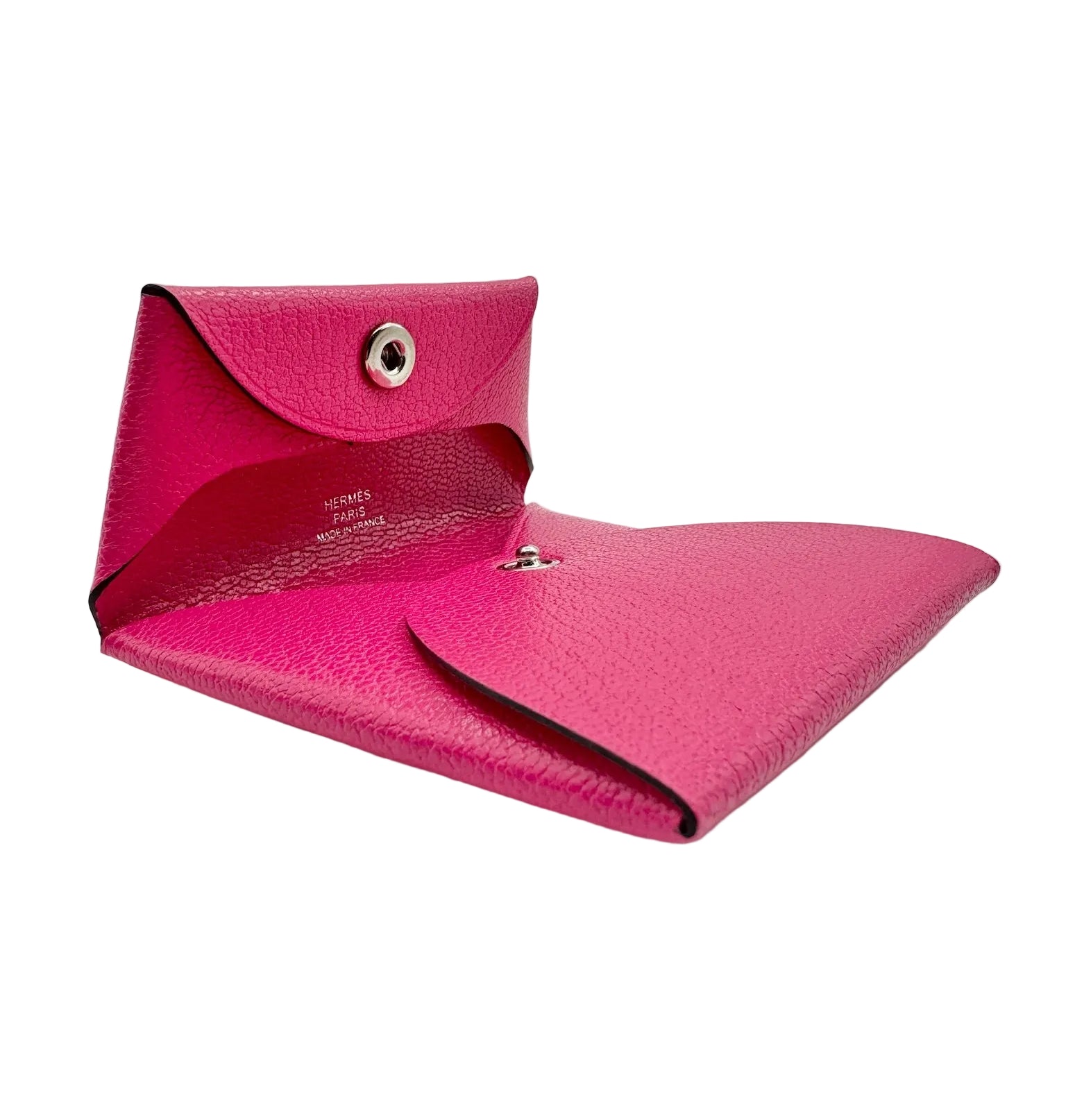 Hermès Bastia Coin Purse Rose Shocking