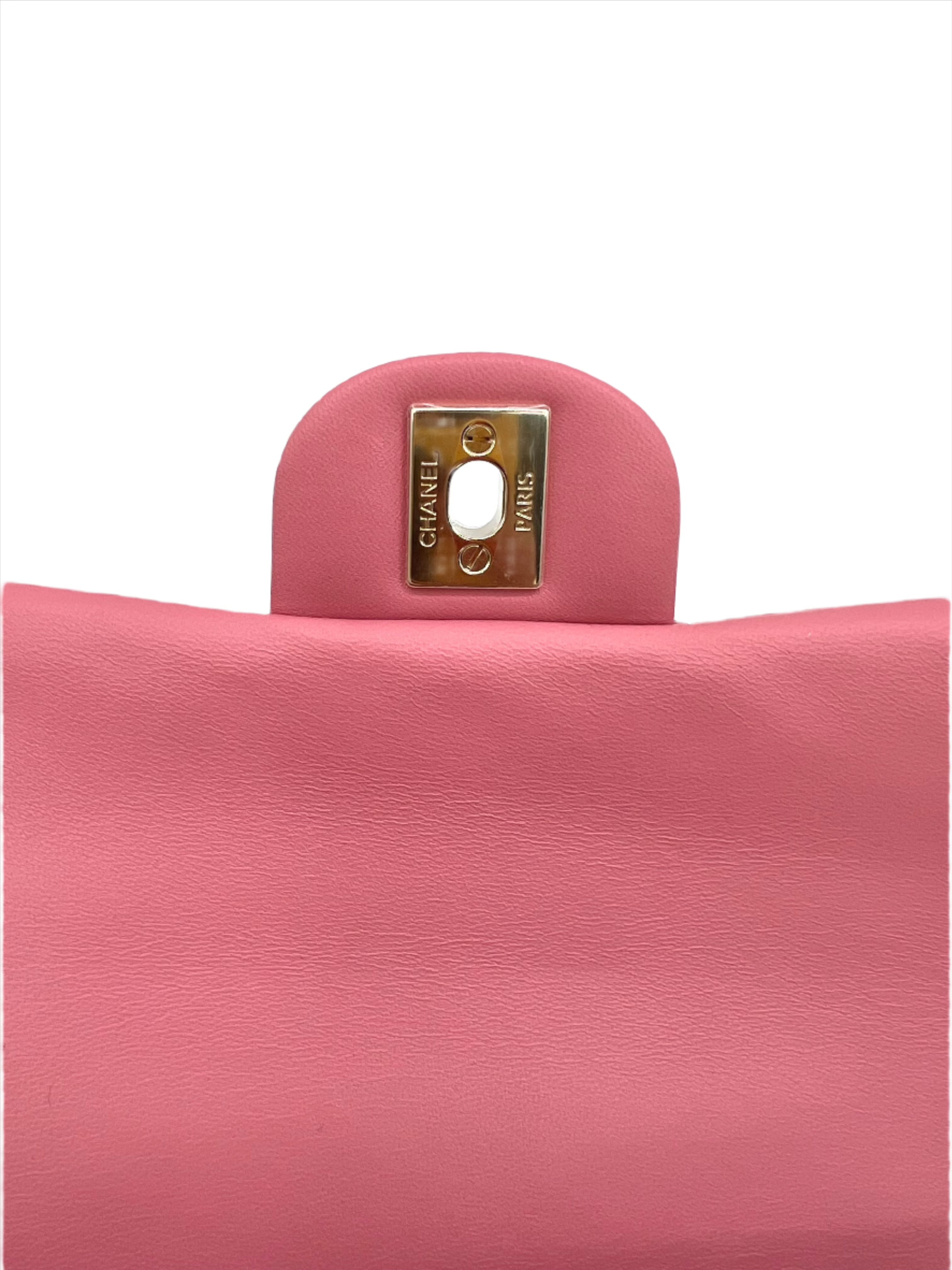 Chanel 22A Pink Mini Top Handle FlapBag