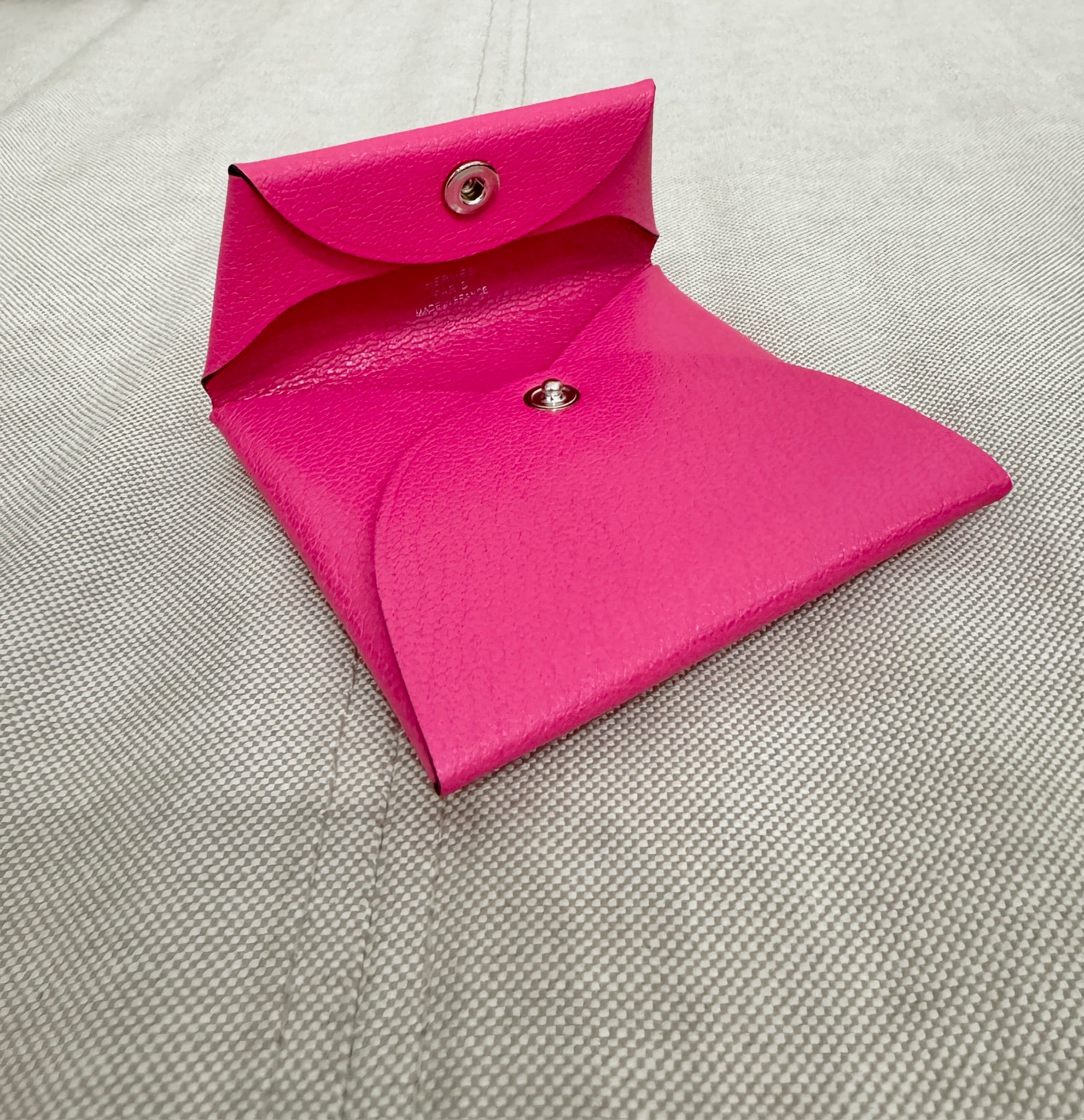 Hermès Bastia Coin Purse Rose Shocking