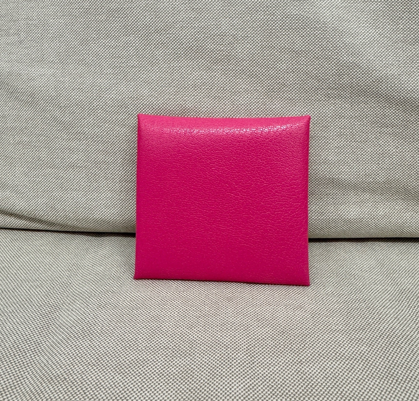 Hermès Bastia Coin Purse Rose Shocking