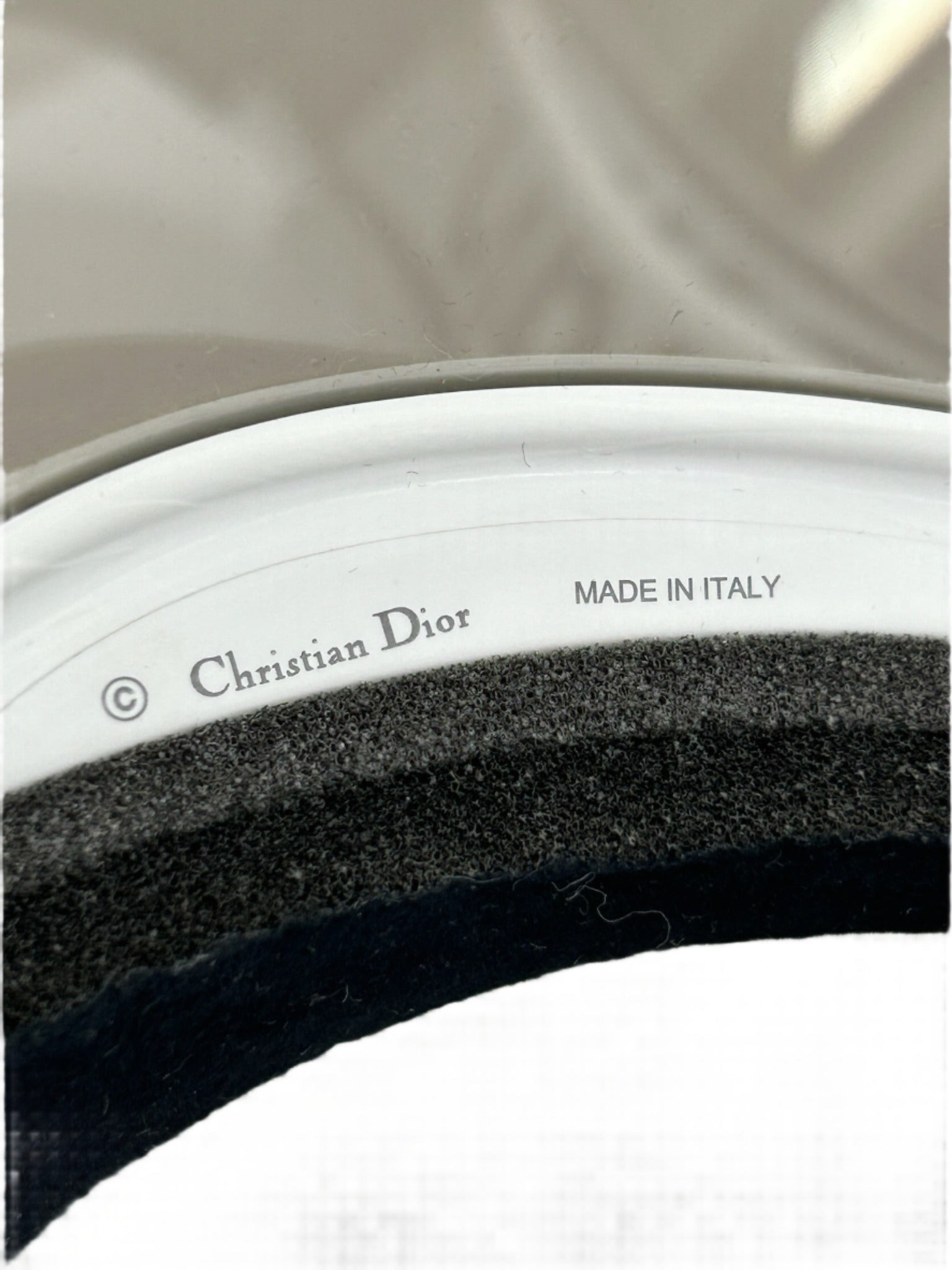 Dior Gray Reflective Visor