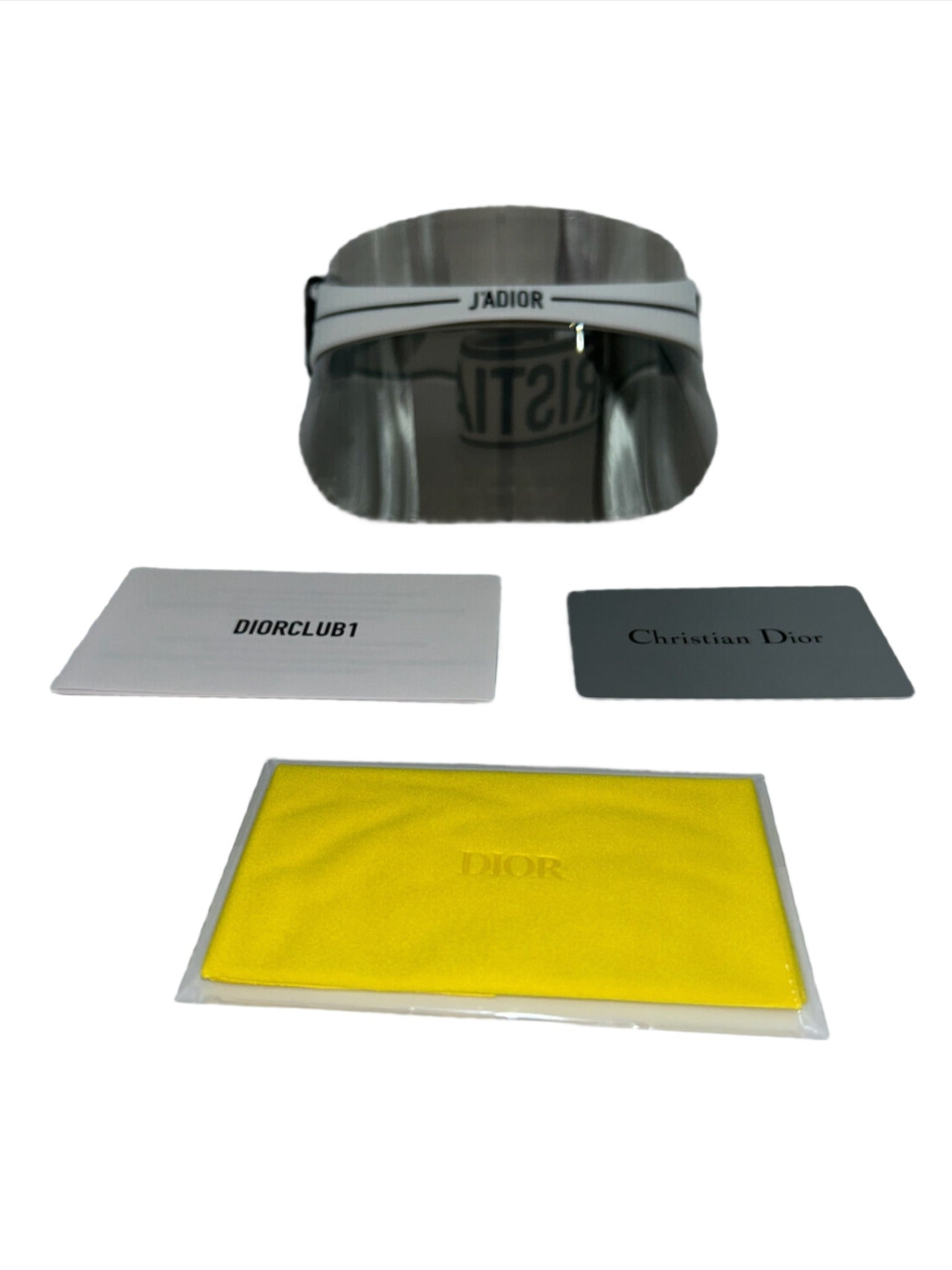 Dior Gray Reflective Visor