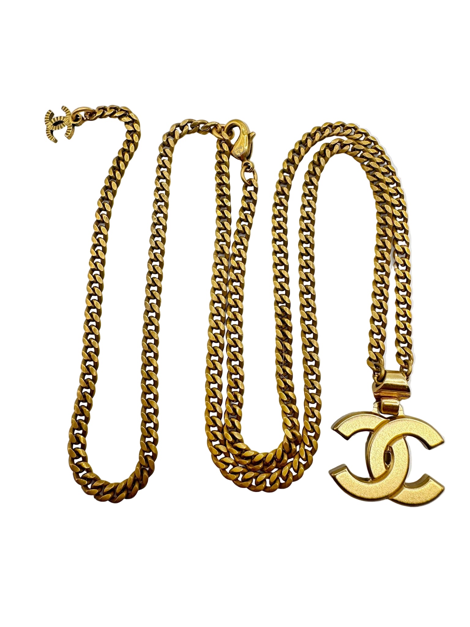 Chanel CC Gold Crystal Necklace