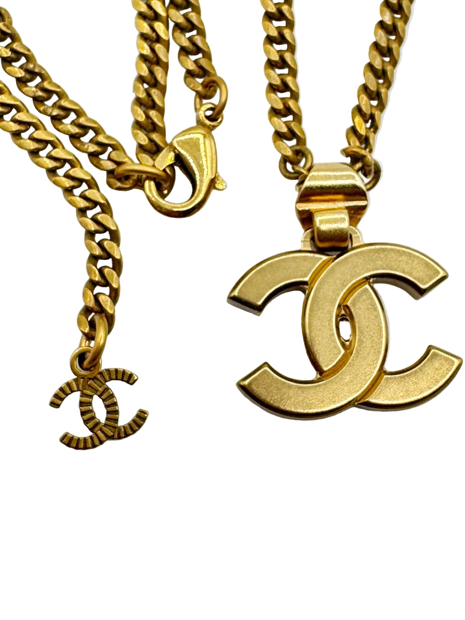 Chanel CC Gold Crystal Necklace