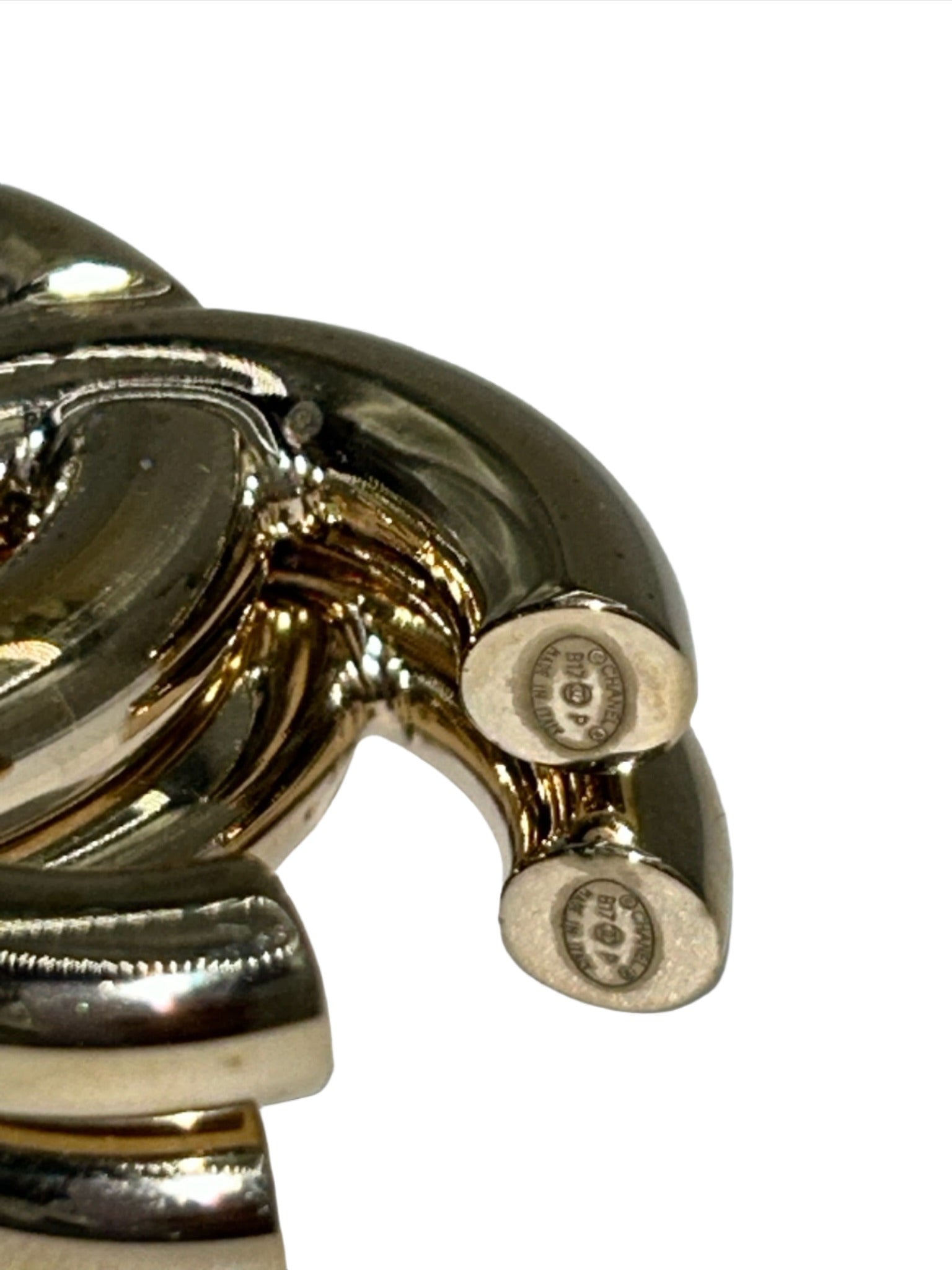 Chanel Gold CC Drop Earrings