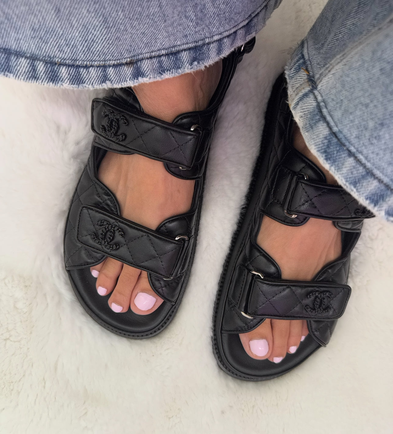 Chanel So Black Dad Sandals
