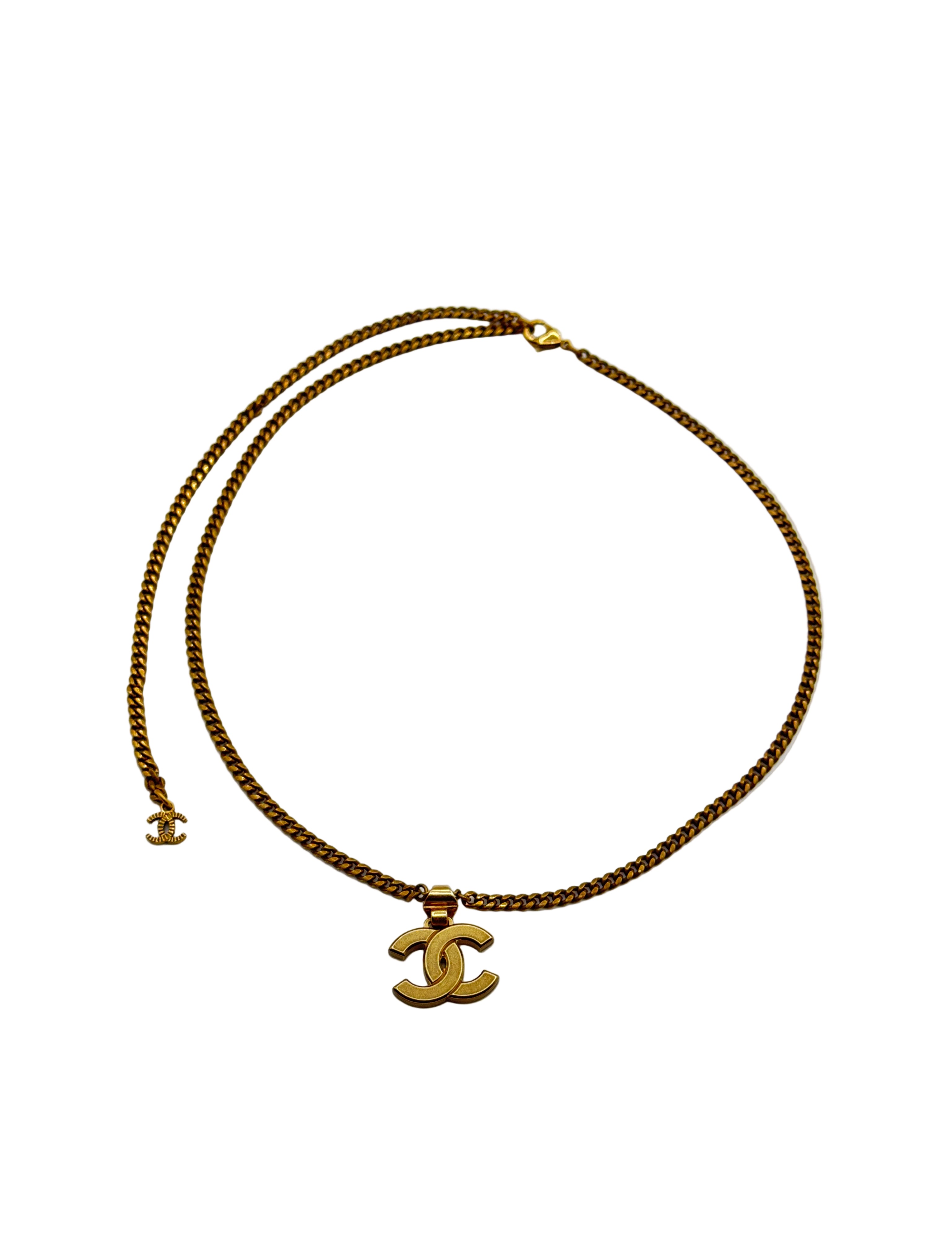 Chanel CC Gold Crystal Necklace