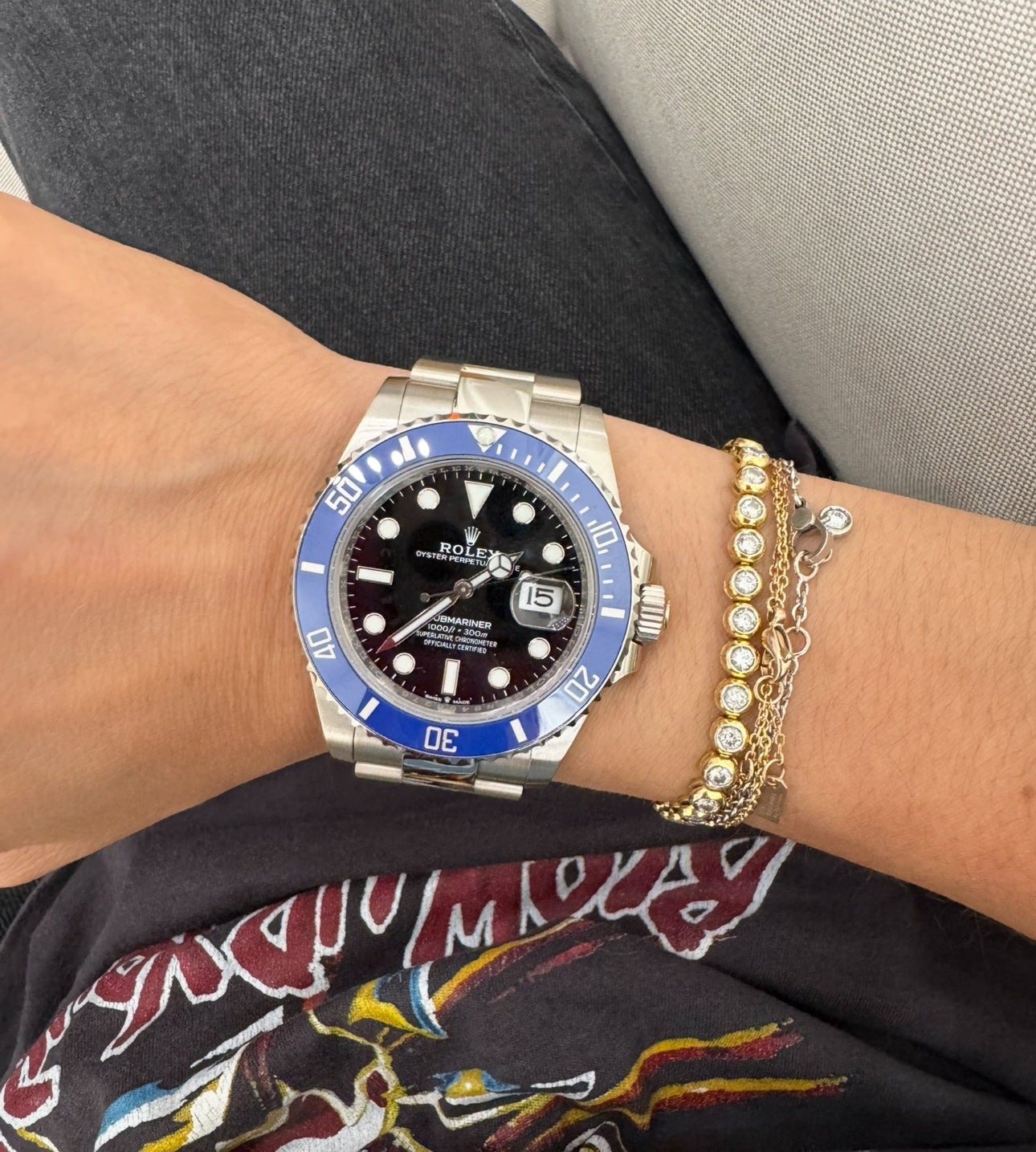 Rolex 41MM Submariner Date White Gold and Blue Ceramic Bezel and Black Dial