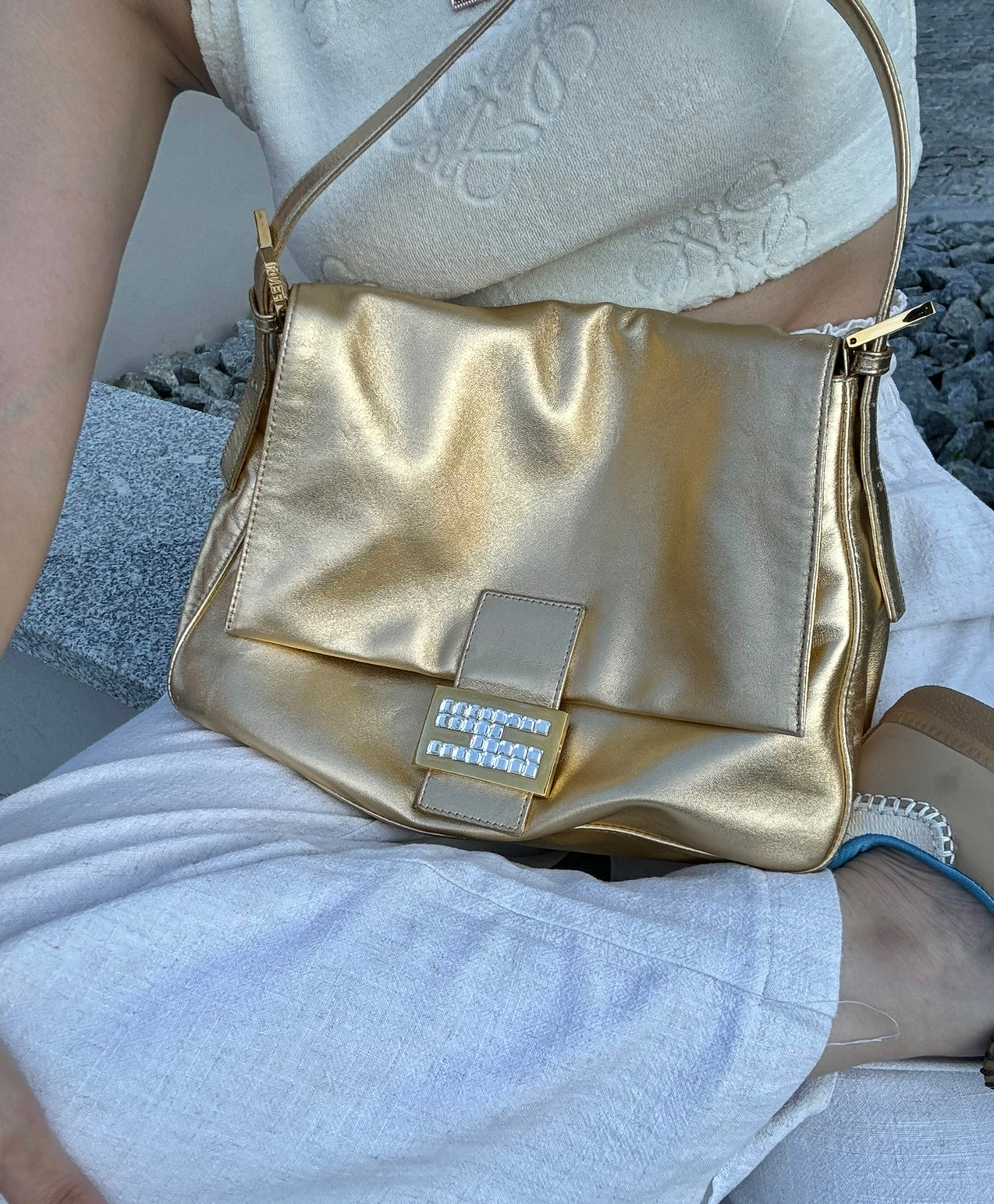 Fendi Gold Mamma Baguette