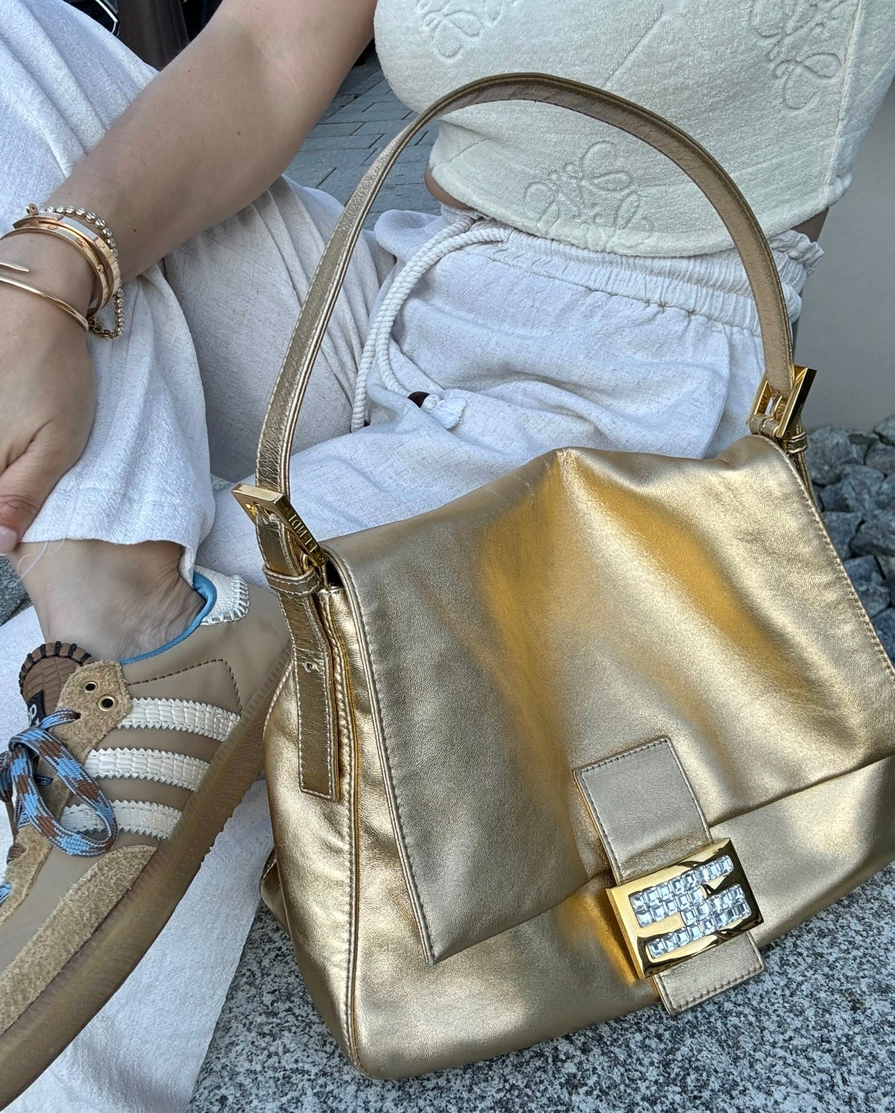 Fendi Gold Mamma Baguette