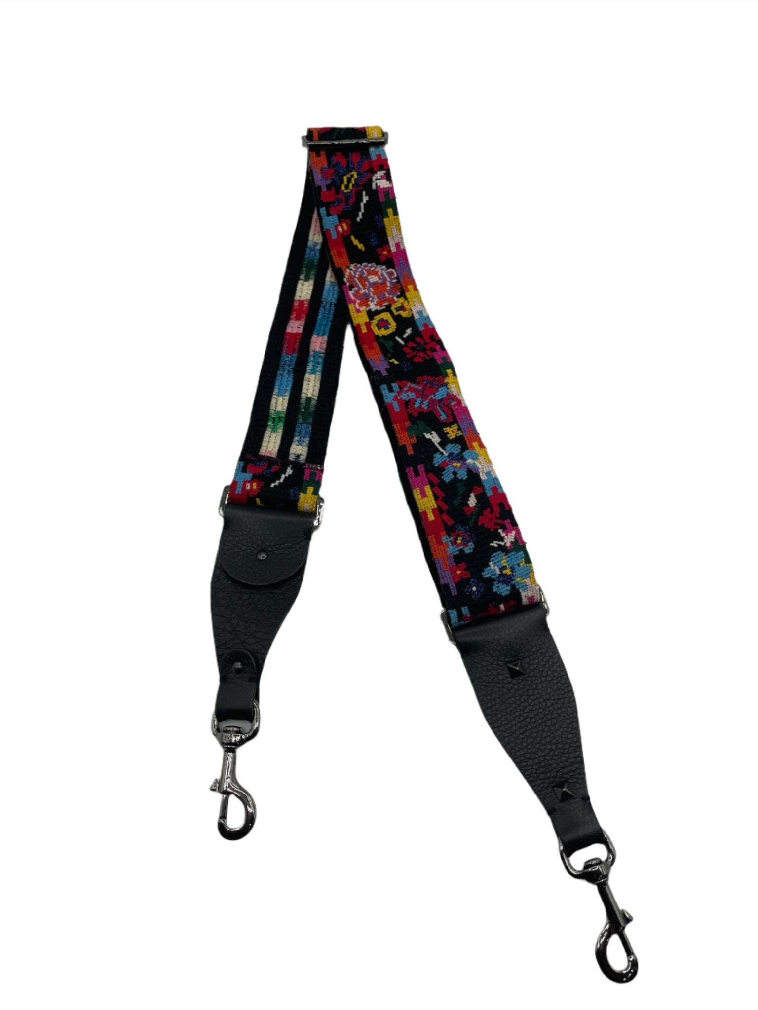 Valentino Multicolor Embroidery Bag Strap