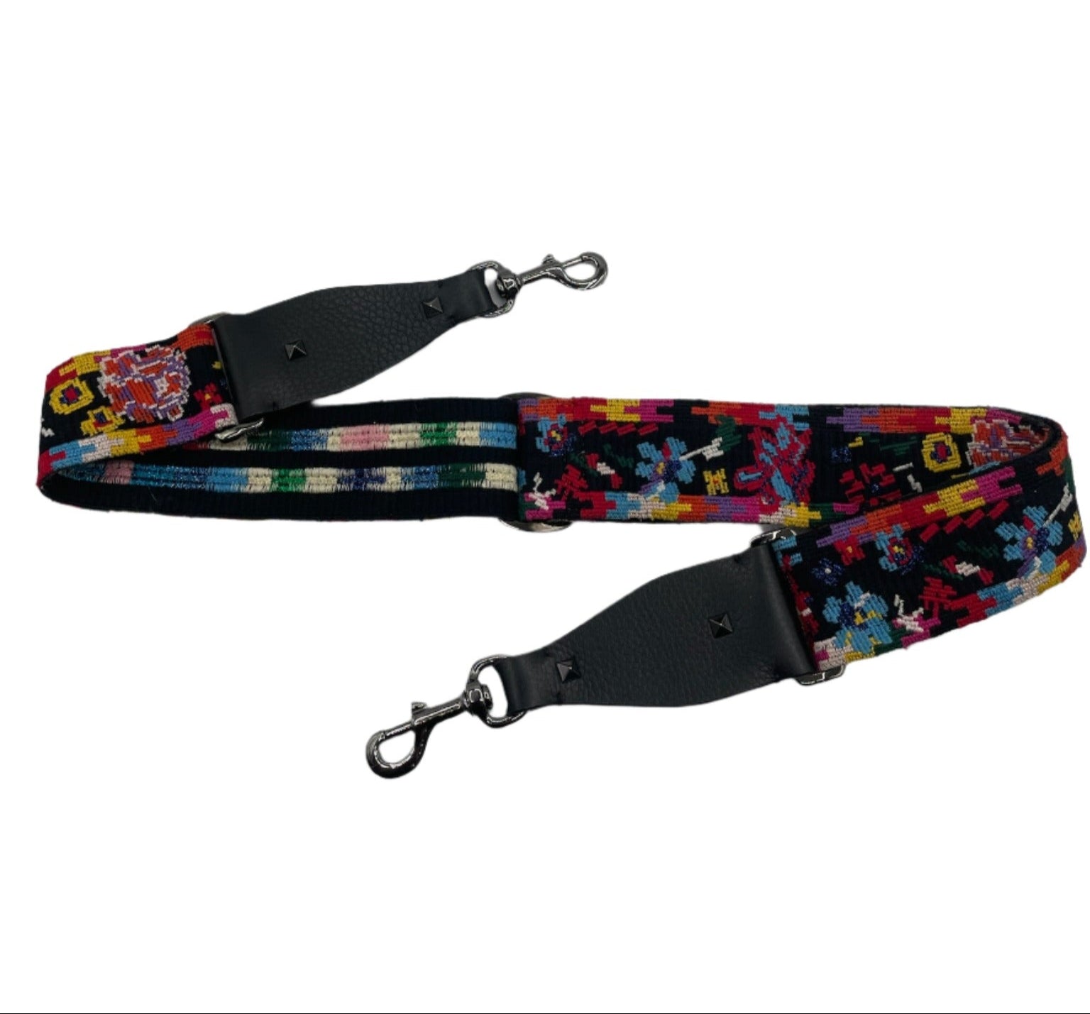 Valentino Multicolor Embroidery Bag Strap