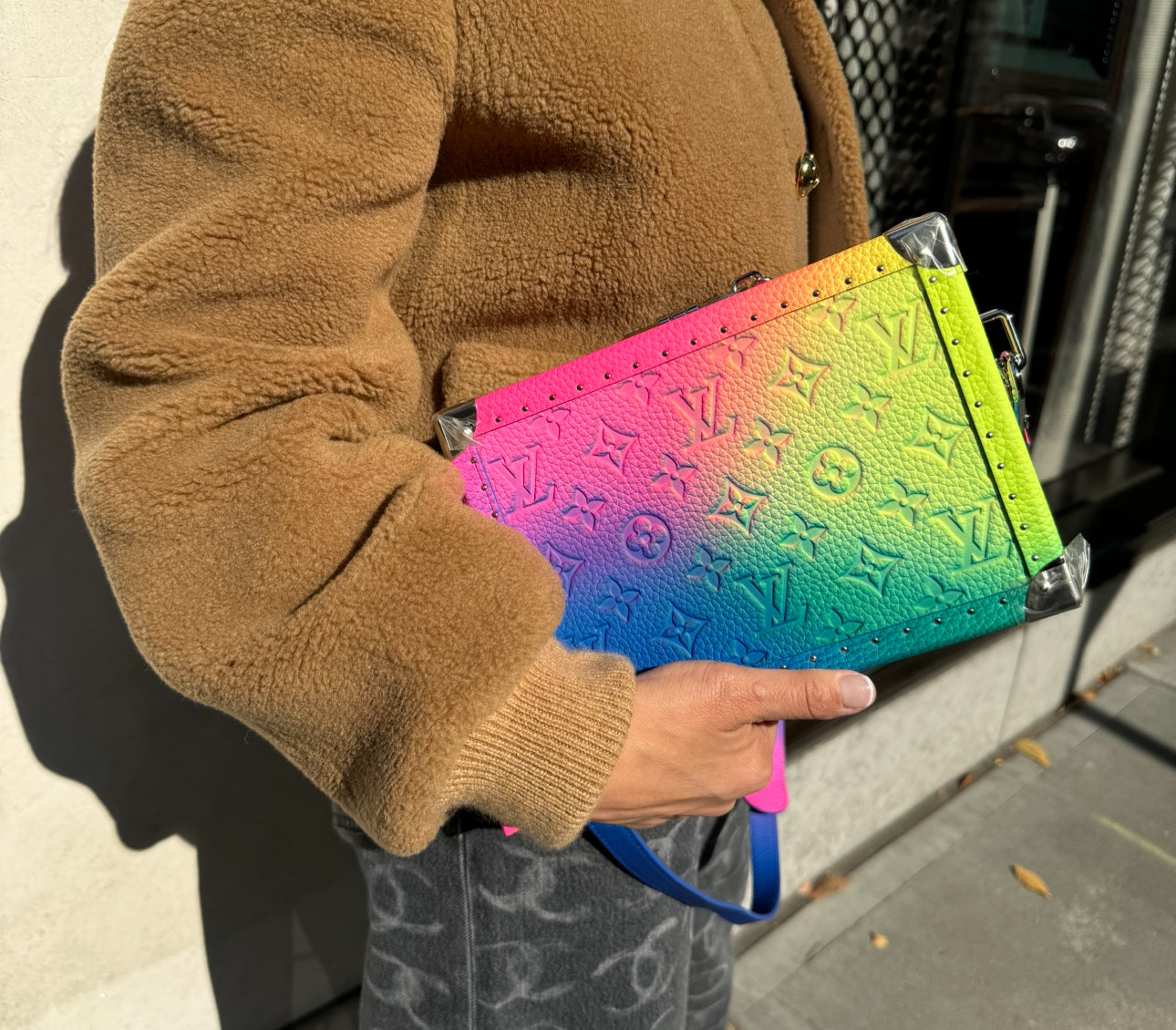 Louis Vuitton x Virgil Abloh Monogram Illusion Soft Trunk Multicolor Rainbow Bag