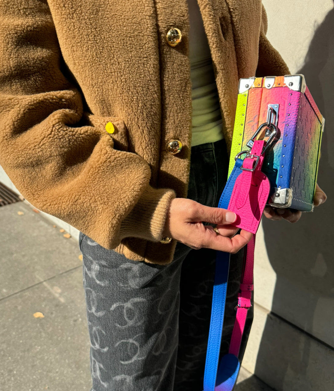 Louis Vuitton x Virgil Abloh Monogram Illusion Soft Trunk Multicolor Rainbow Bag