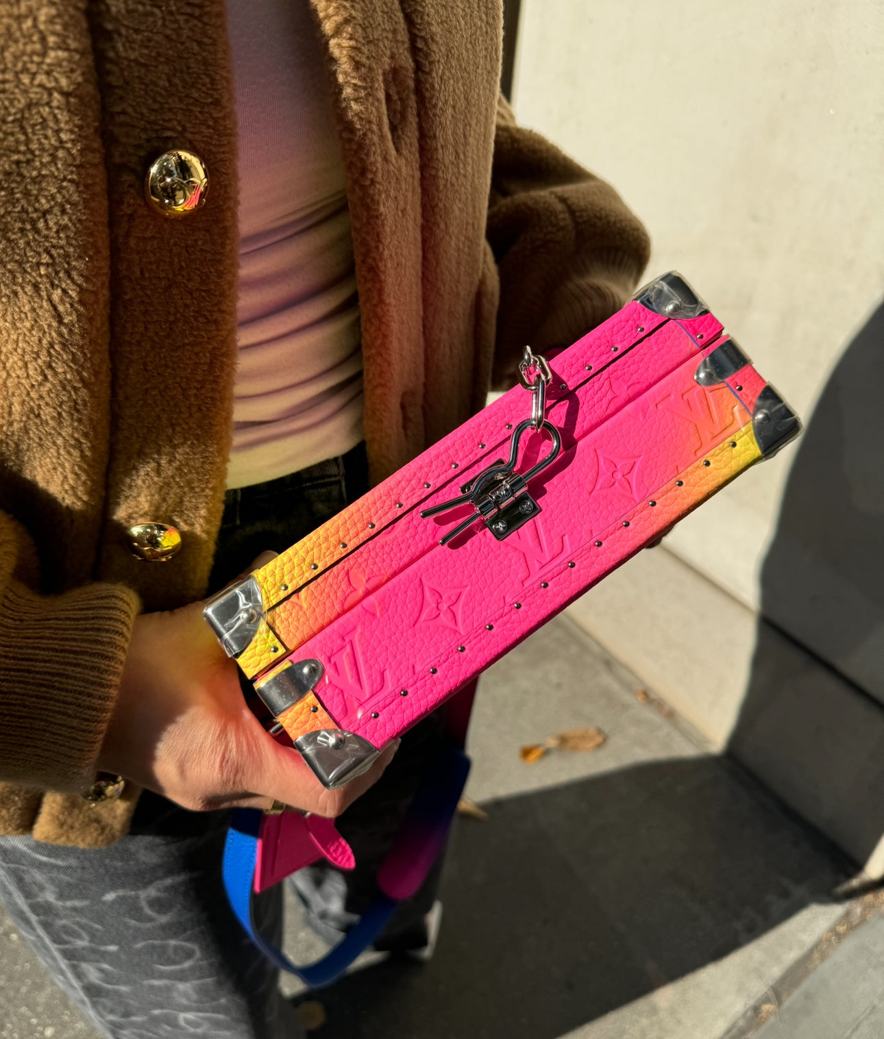 Louis Vuitton x Virgil Abloh Monogram Illusion Soft Trunk Multicolor Rainbow Bag