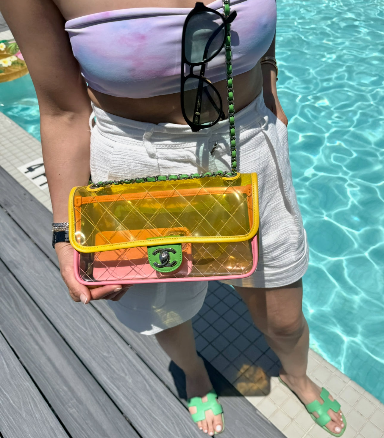 CHANEL Coco Splash PVC Flapbag