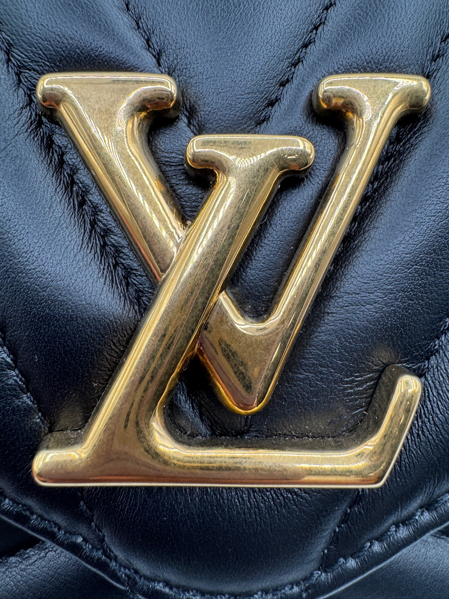 Louis Vuitton Black Leather New Wave Multi Pochette