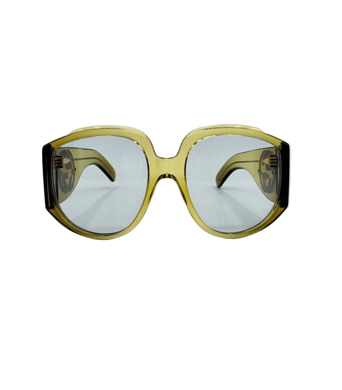 Gucci Khaki Green Oversized Sunglasses