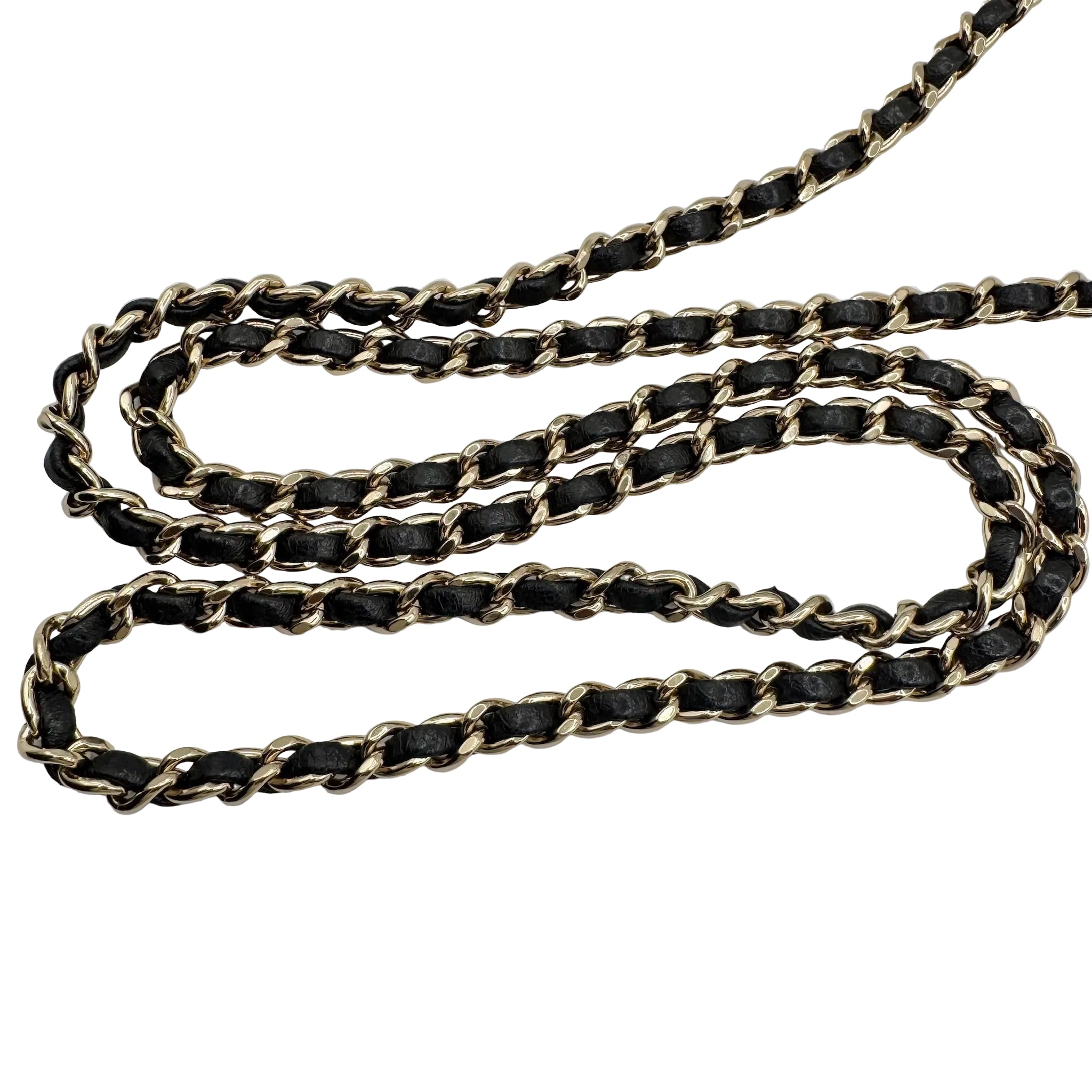 Chanel 2019 SS Black with White Pearls Mini Classic Flapbag