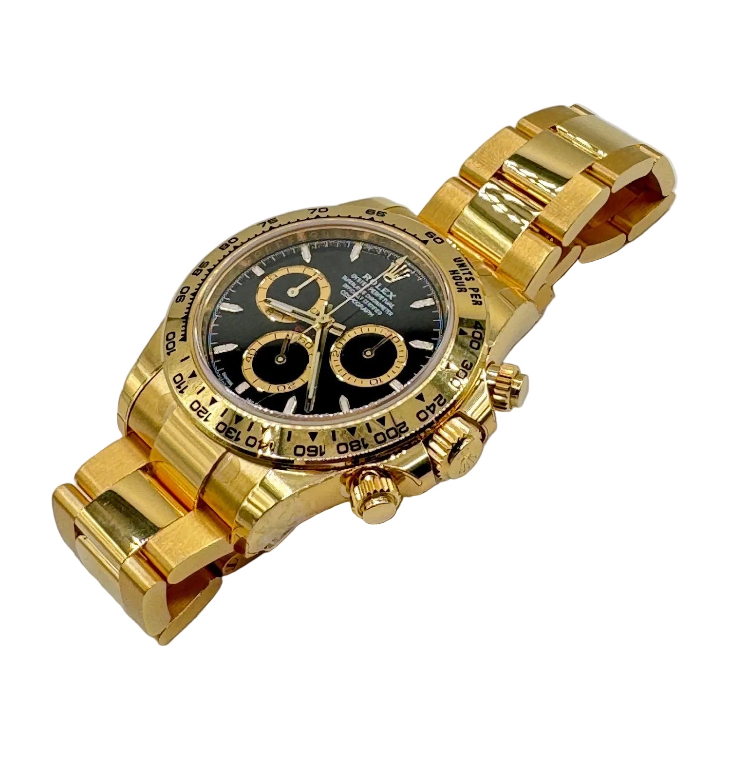 Rolex 40MM Cosmograph Daytona Yellow Gold with Black Dial