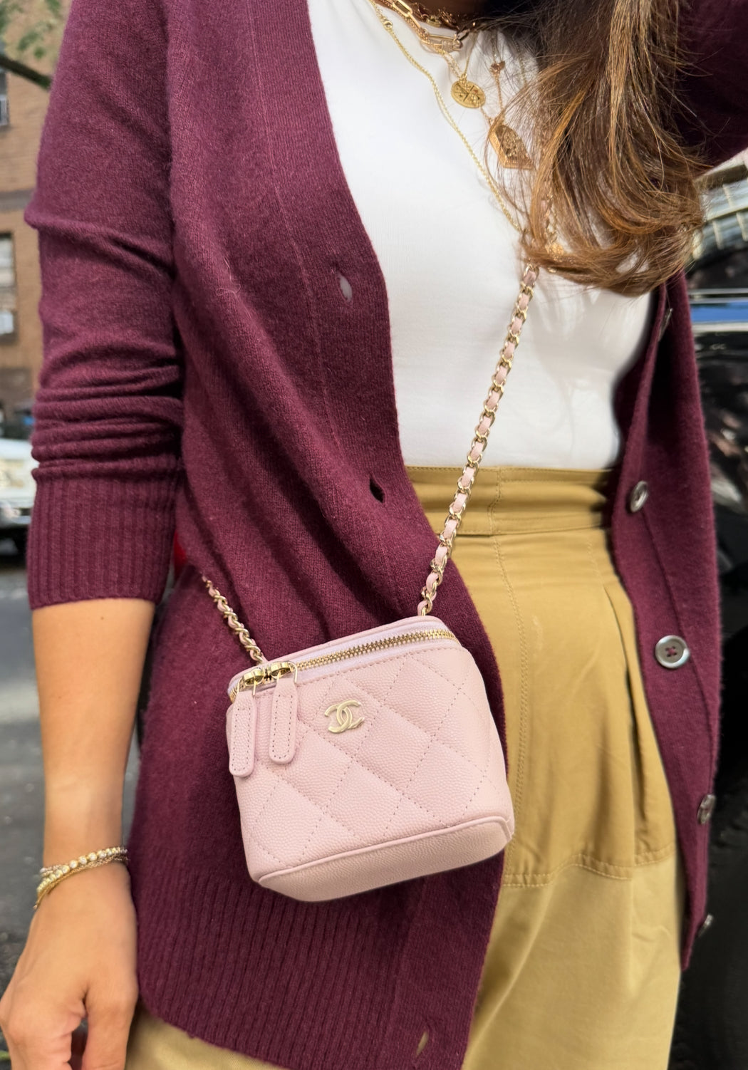 Chanel Pink Mini Vanity Bag