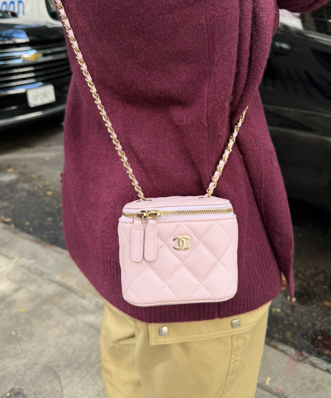 Chanel Pink Mini Vanity Bag