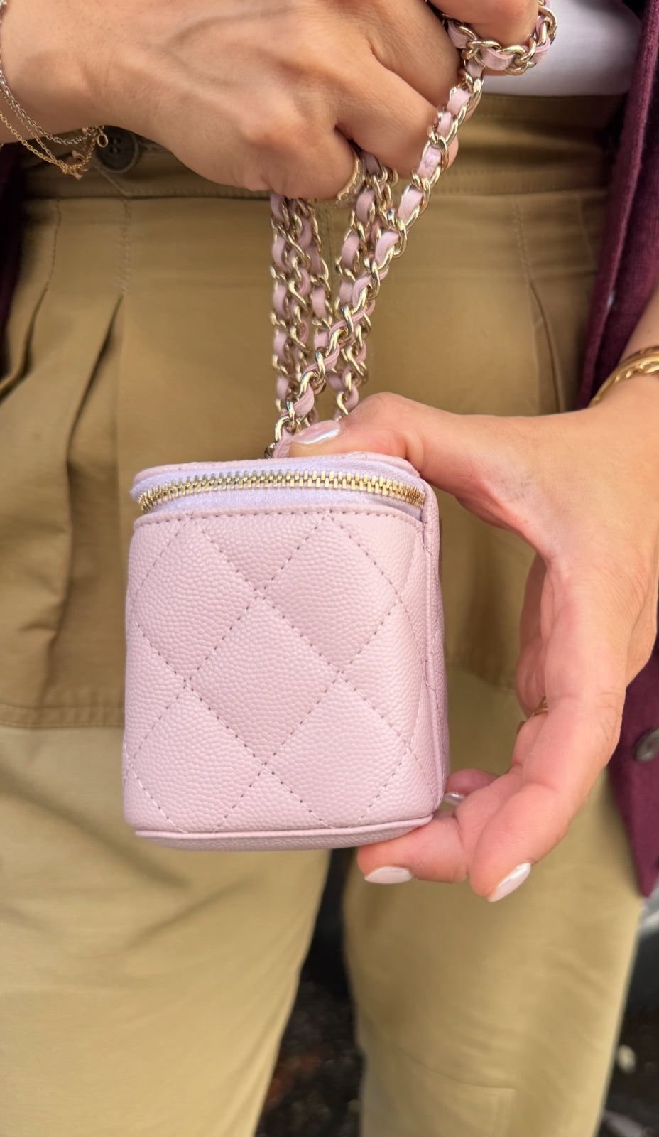 Chanel Pink Mini Vanity Bag