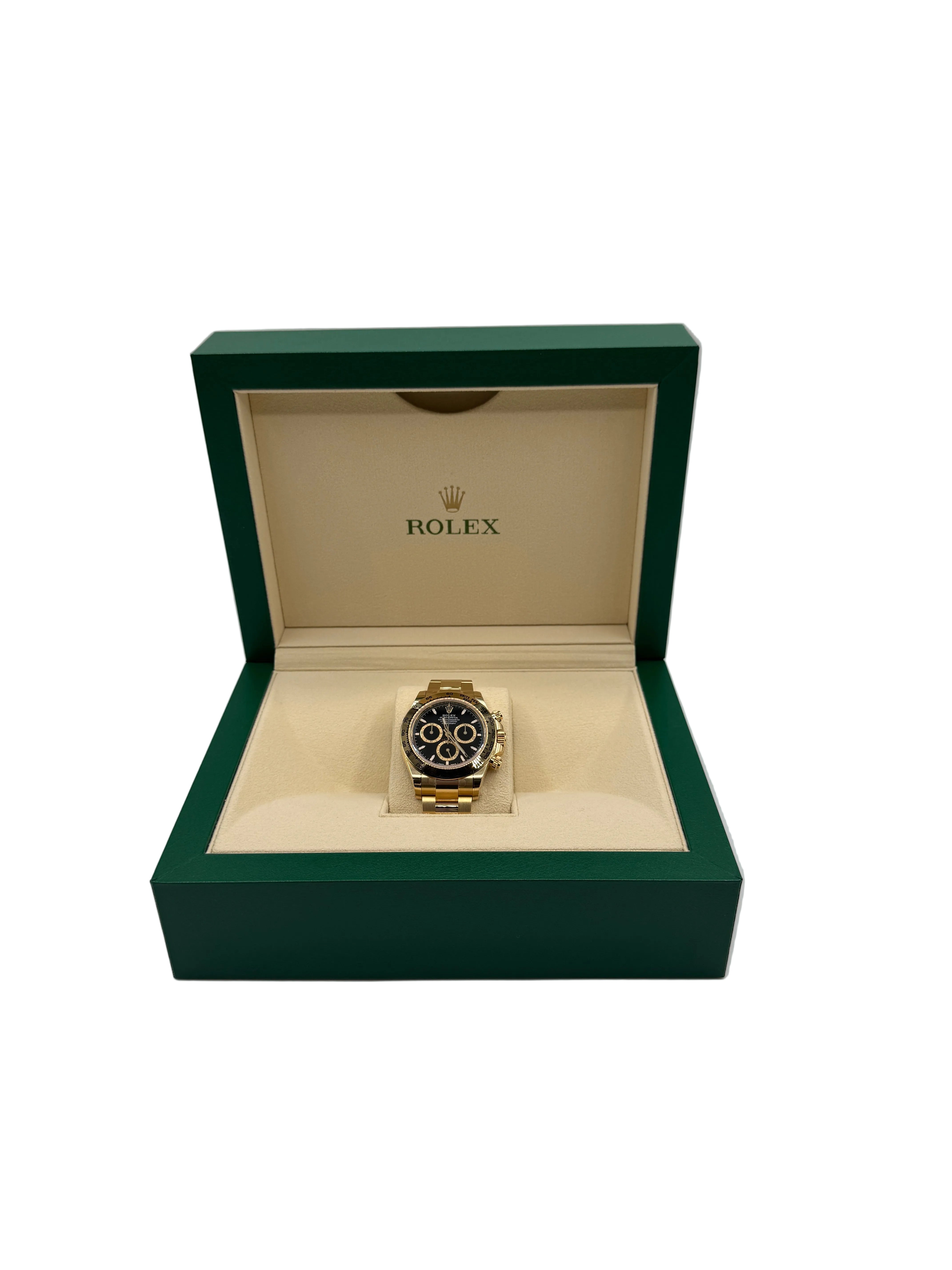 Rolex 40MM Cosmograph Daytona Yellow Gold with Black Dial