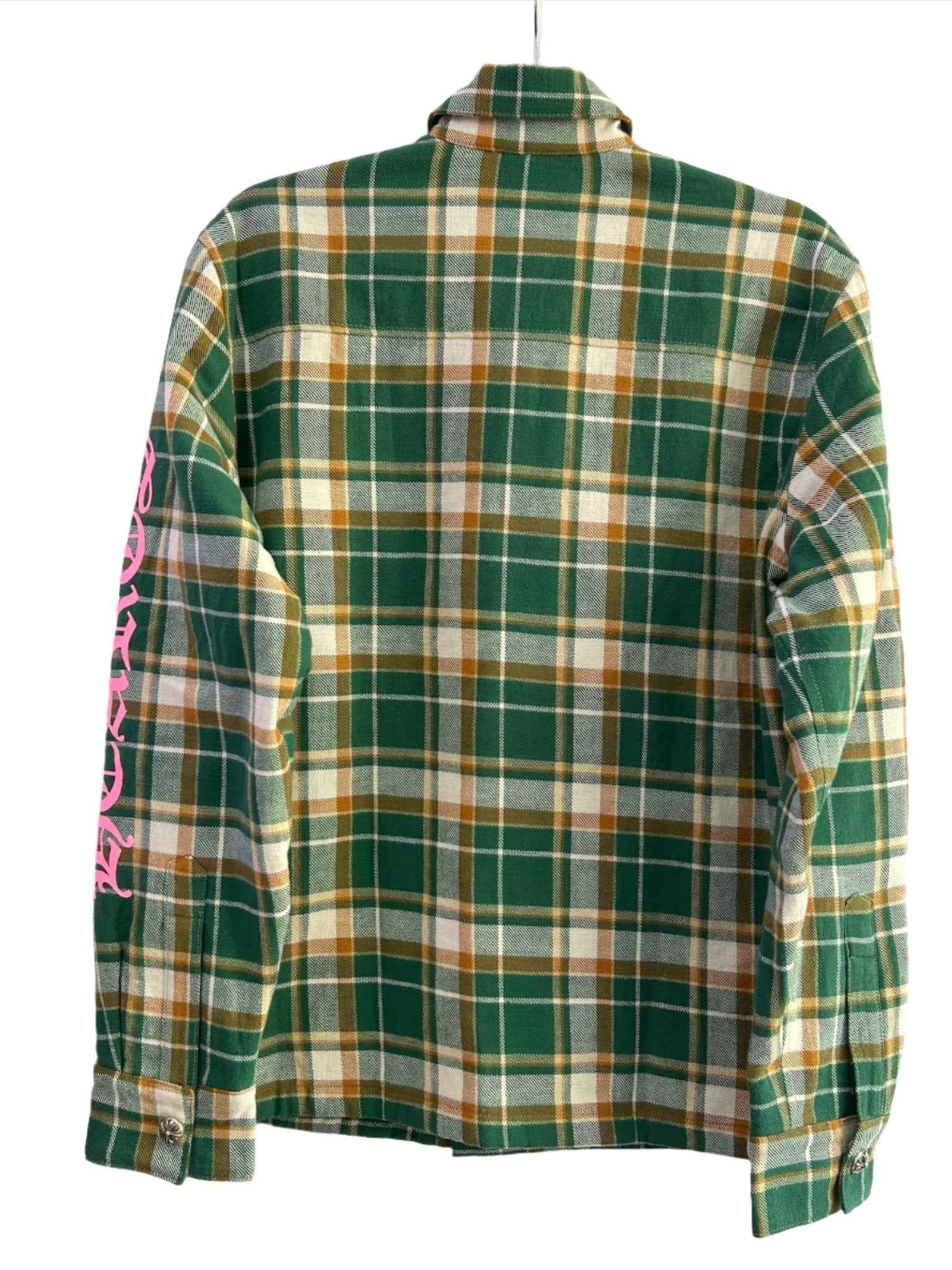 Chrome Hearts Green Flannel Plaid Jacket
