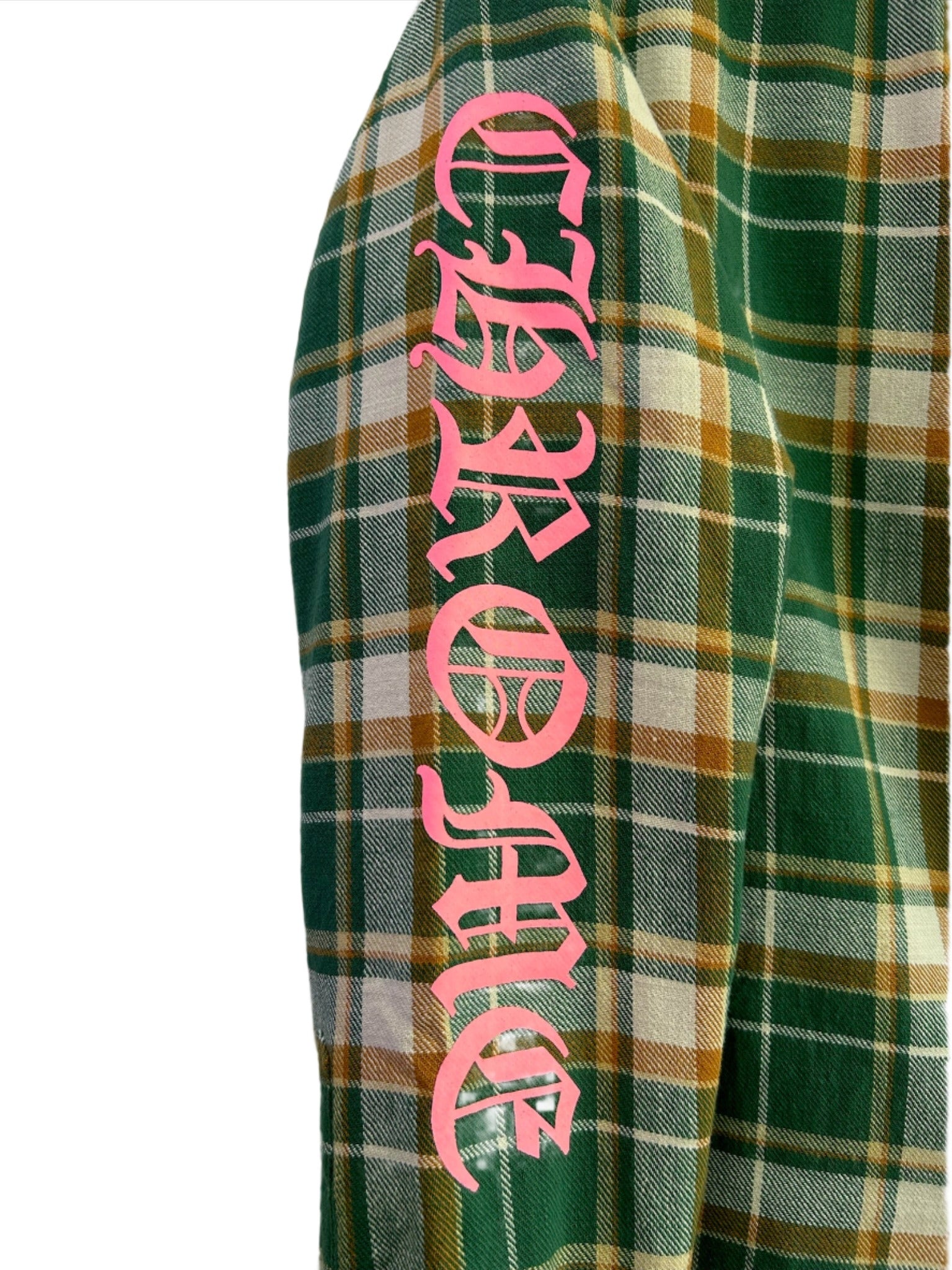 Chrome Hearts Green Flannel Plaid Jacket