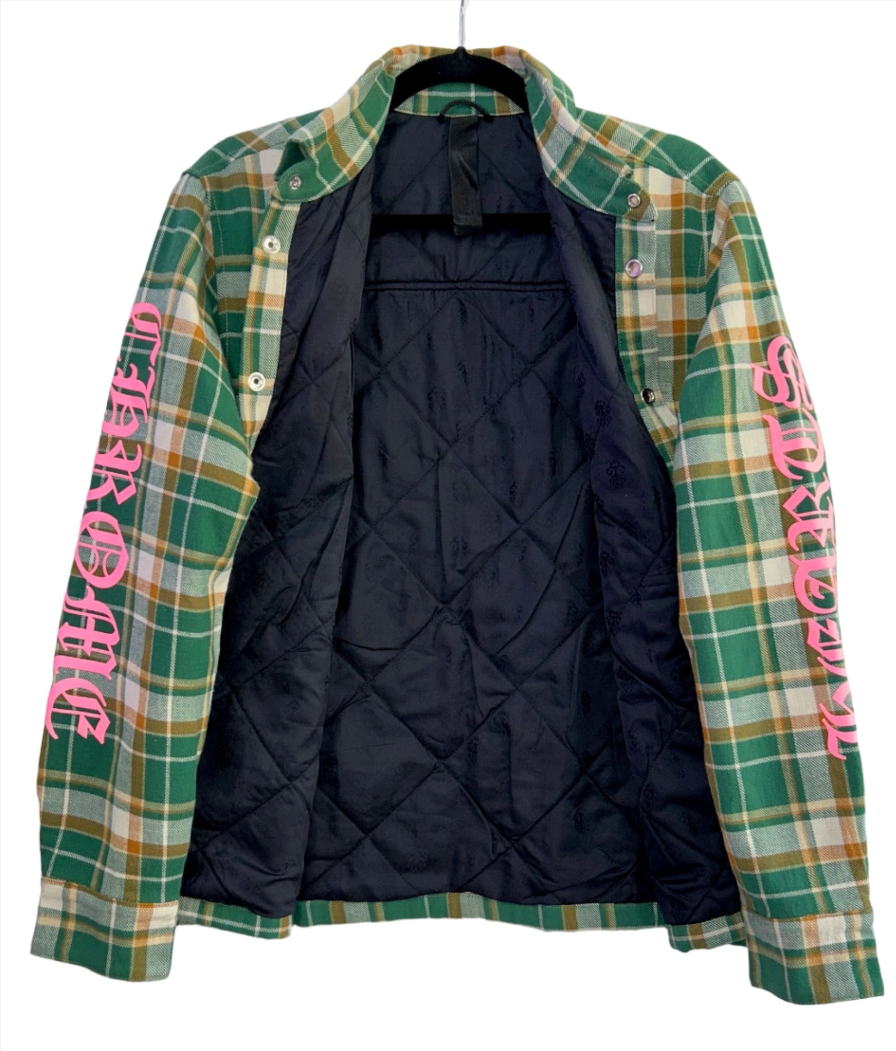 Chrome Hearts Green Flannel Plaid Jacket