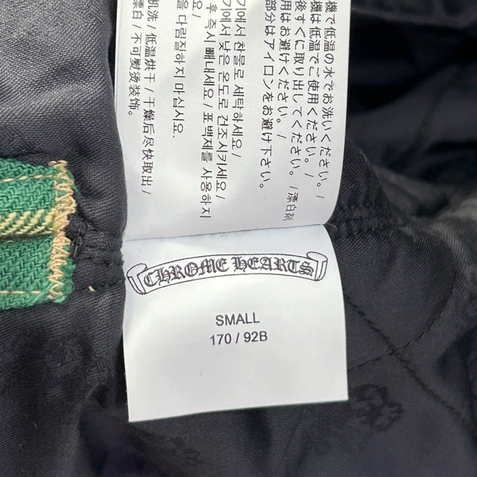 Chrome Hearts Green Flannel Plaid Jacket