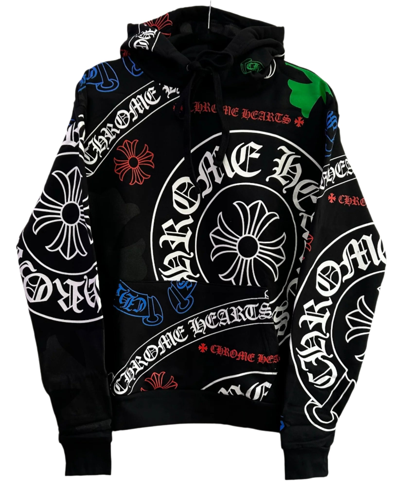 Chrome Hearts Black Stencil Hoodie