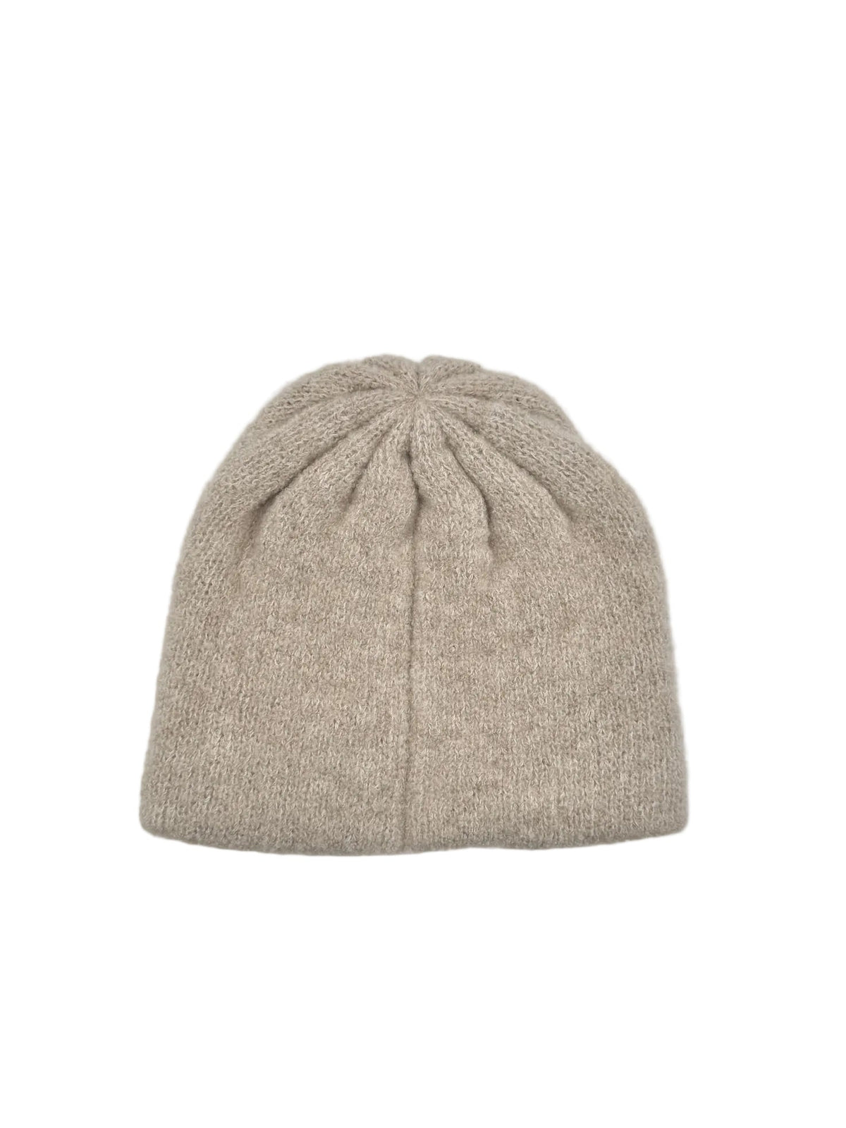 Chanel Beige Beanie with Black CC Logo