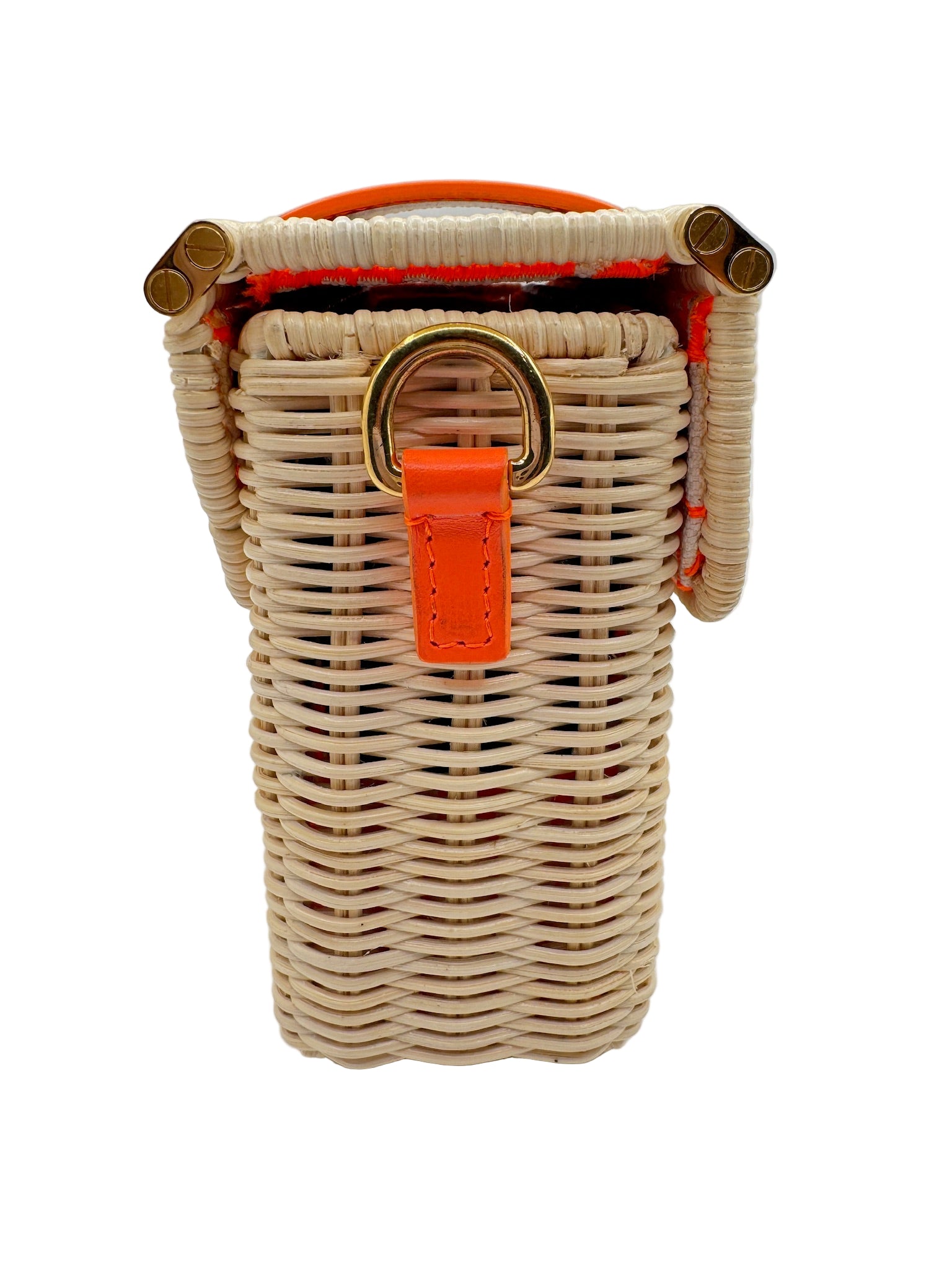 Dior Orange Wicker 30 Montaigne Bag