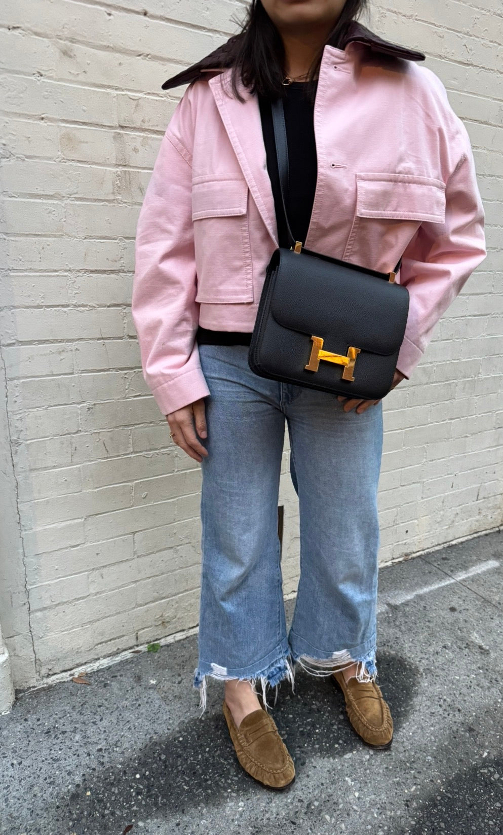 Hermès Constance 24 Black Noir Epsom Bag with Gold Hardware