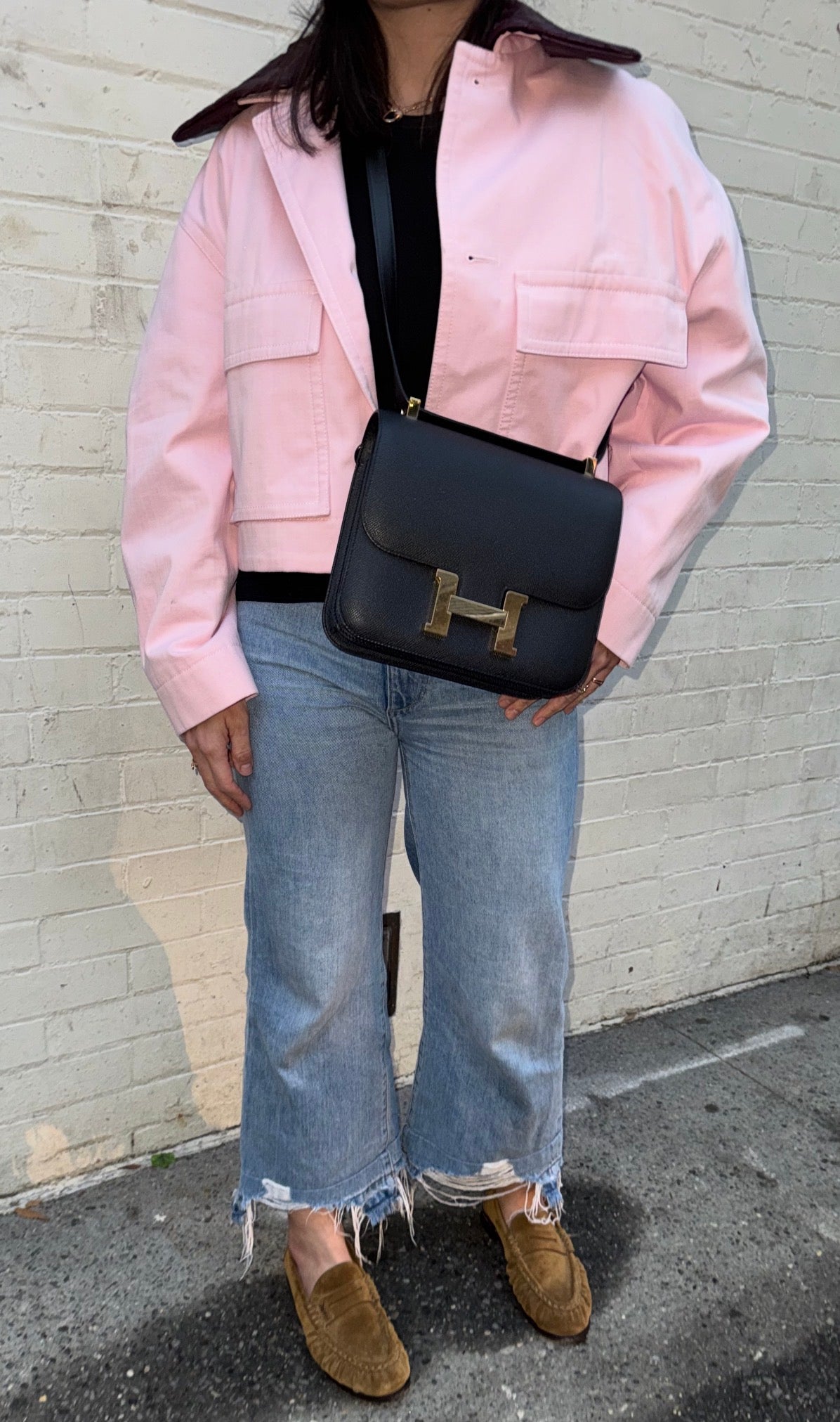 Hermès Constance 24 Black Noir Epsom Bag with Gold Hardware