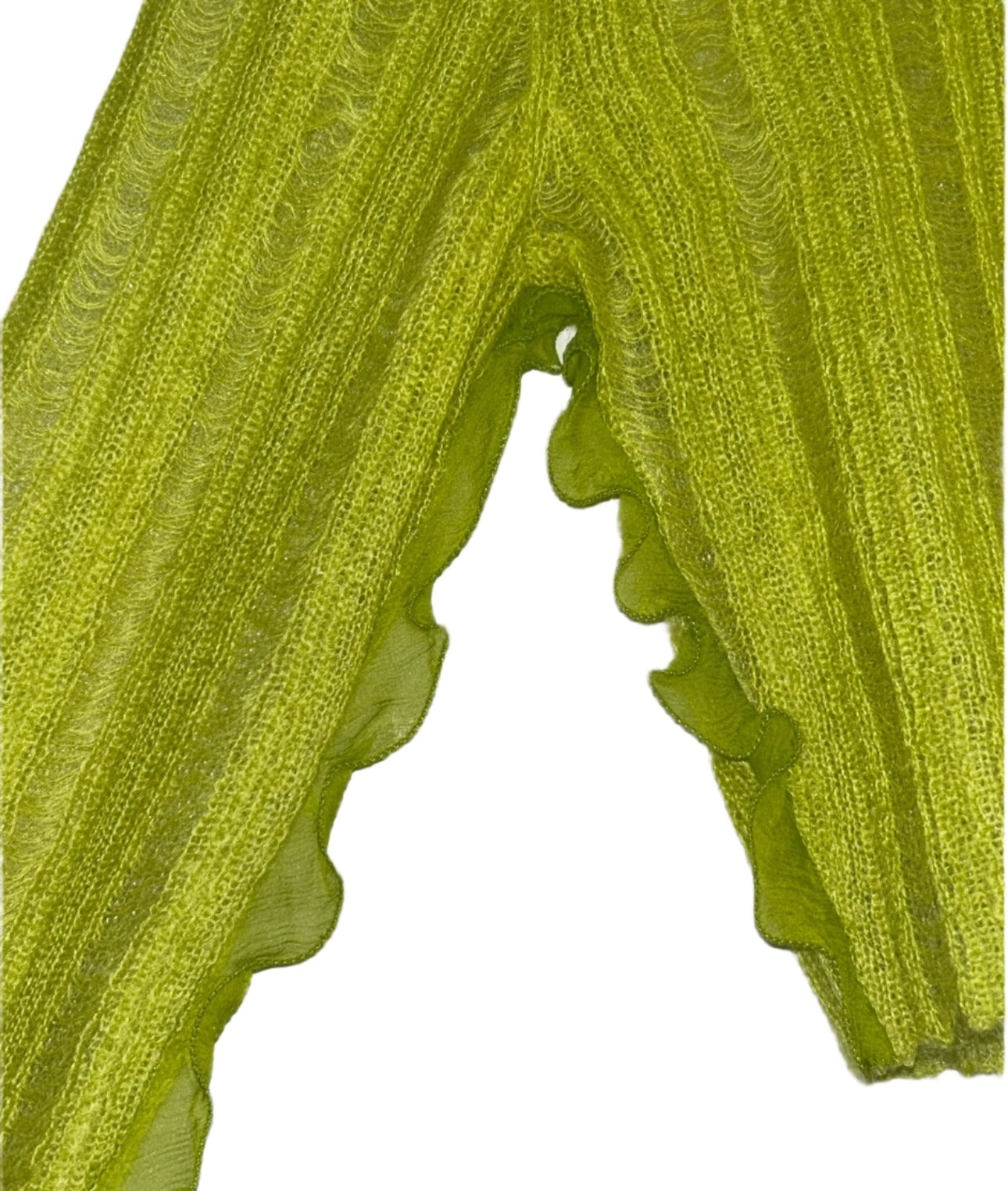 Fendi Lime Green Long Sleeve Top