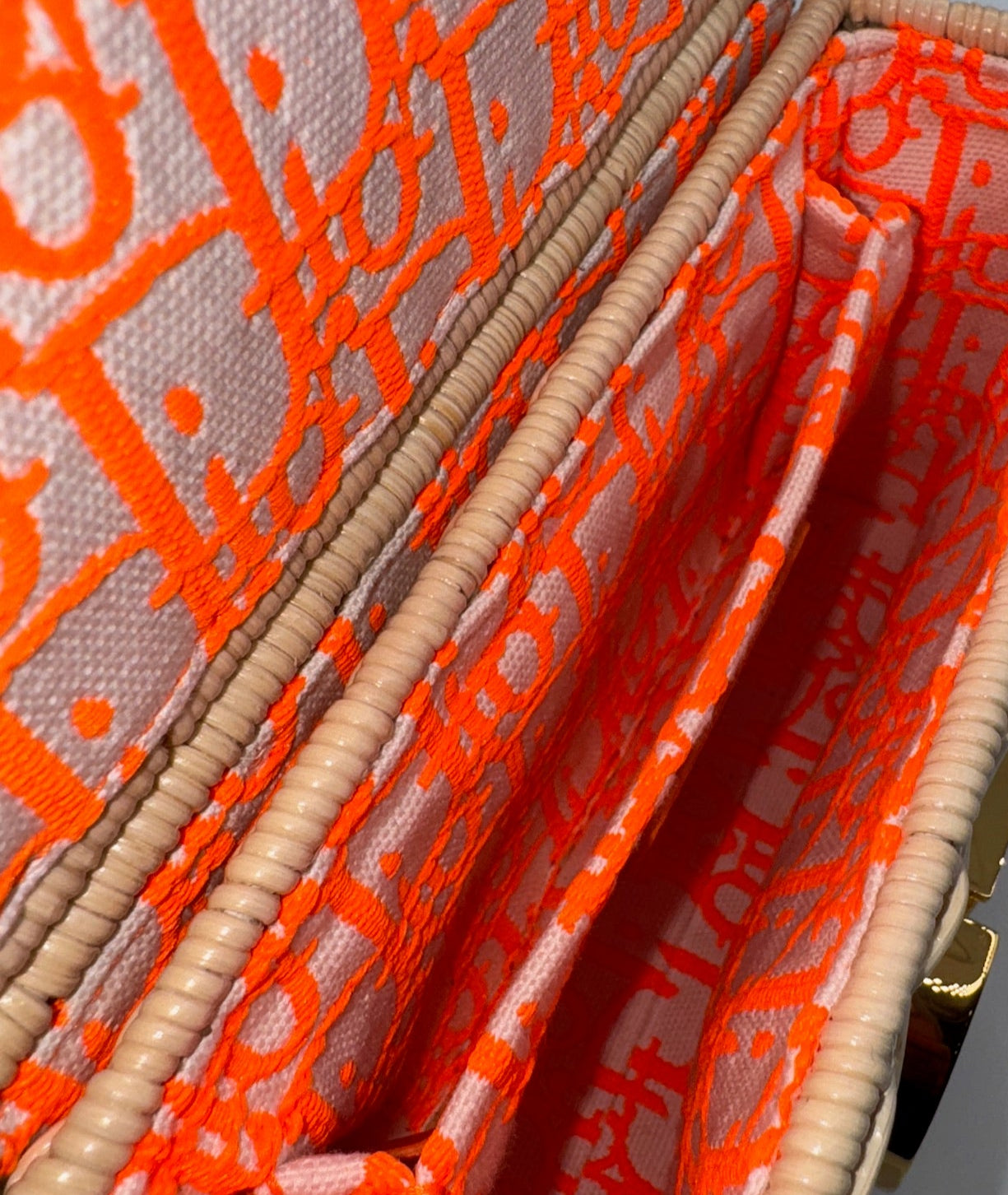 Dior Orange Wicker 30 Montaigne Bag