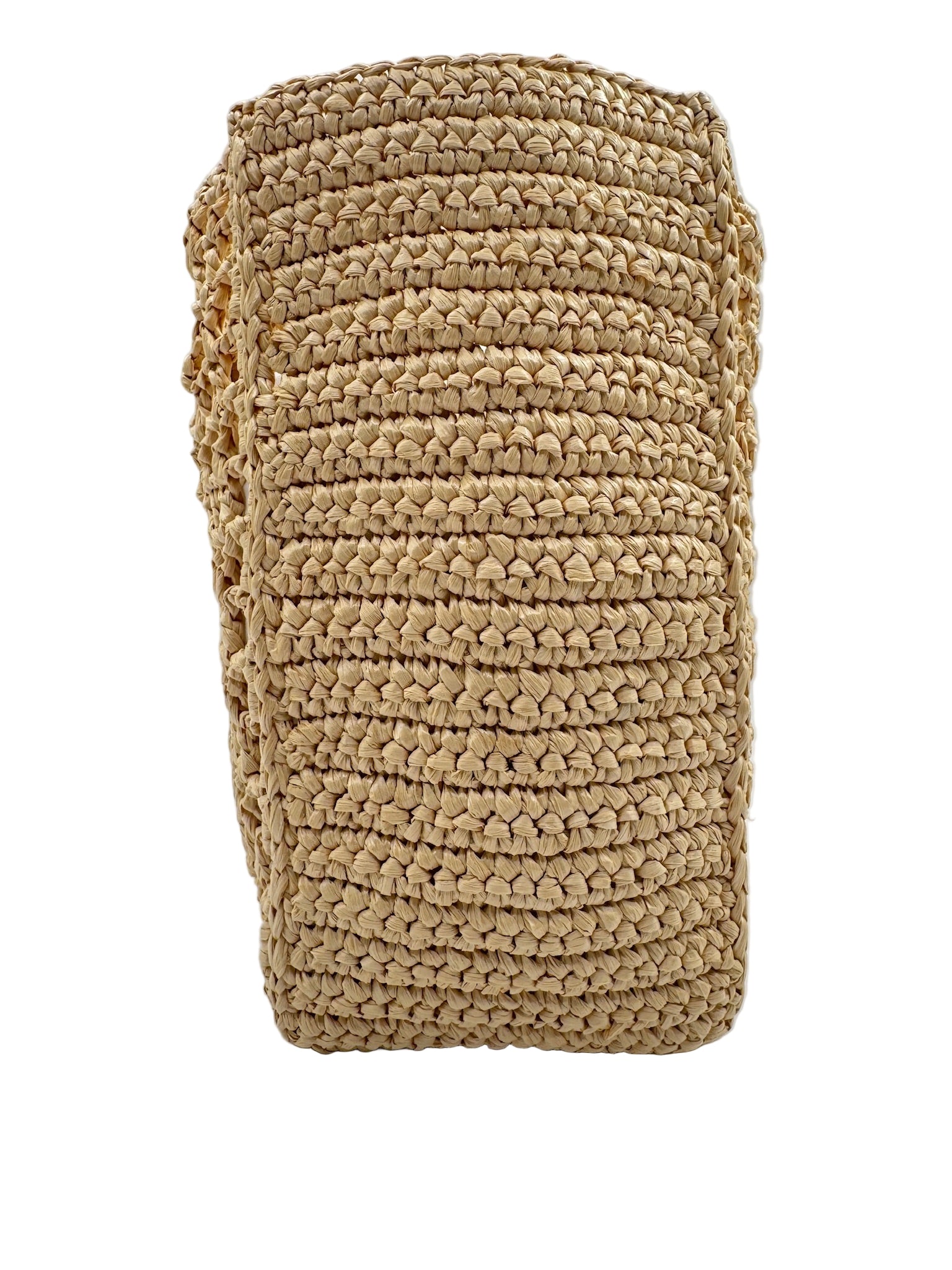Prada Tan Raffia Crochet Small Tote bag