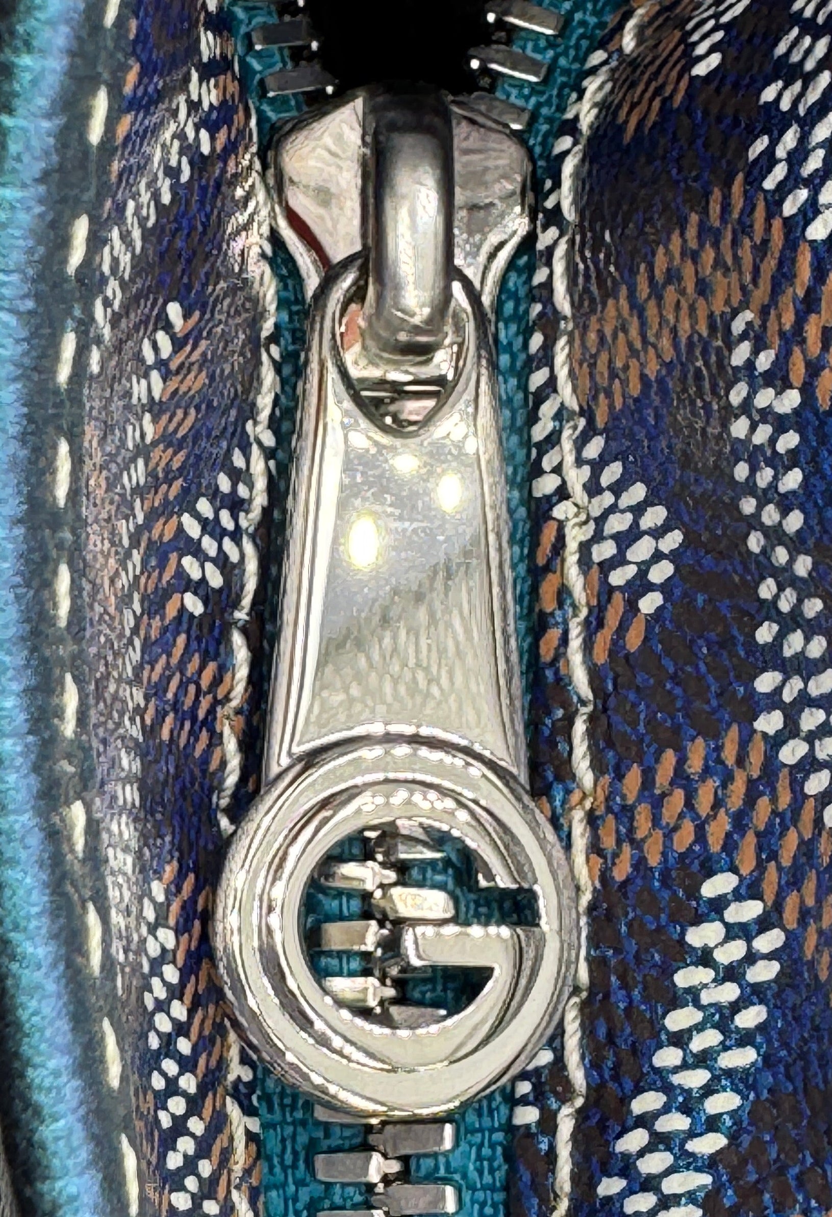 Goyard Boheme Blue Pearly Iridescent Hobo Bag