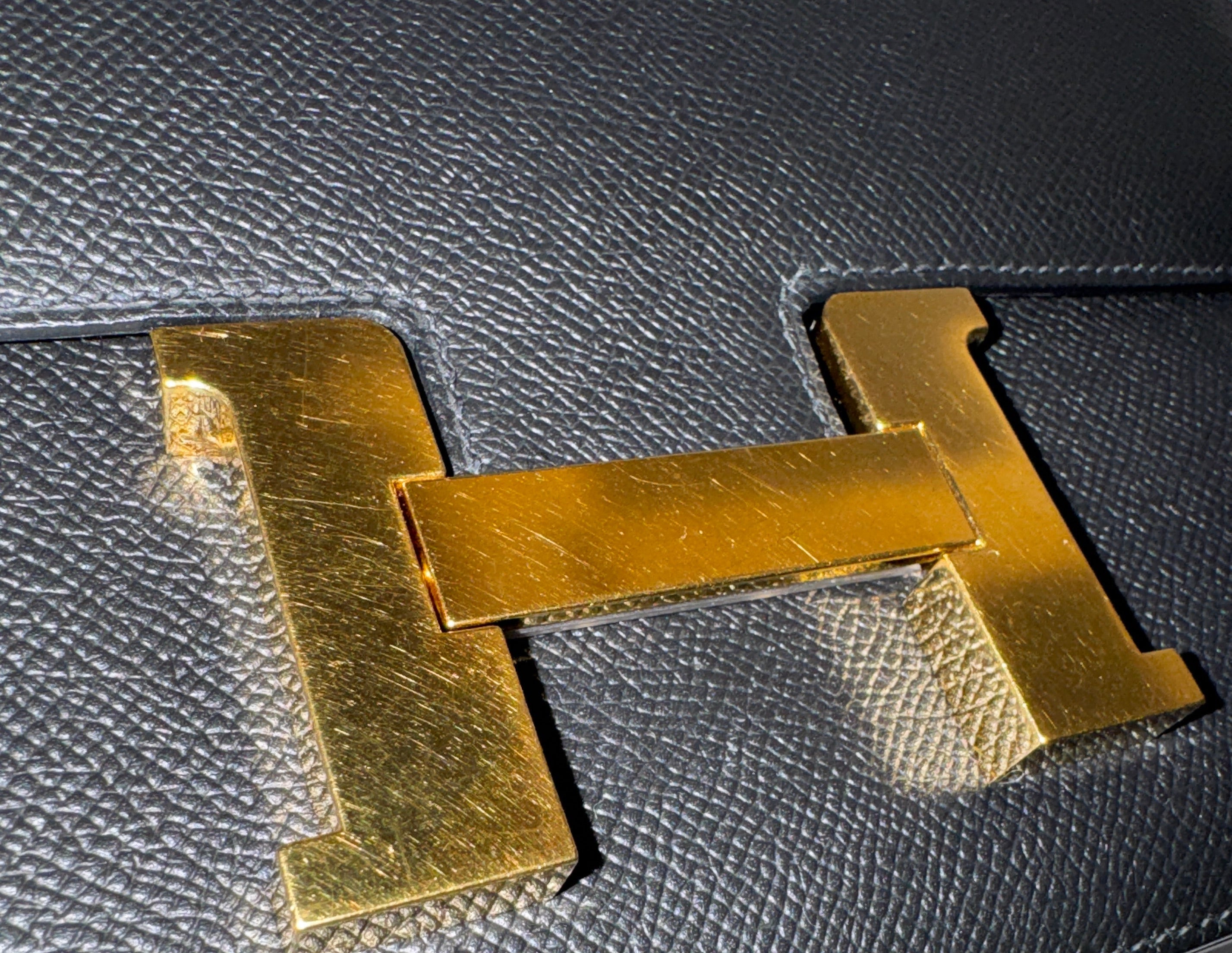 Hermès Constance 24 Black Noir Epsom Bag with Gold Hardware