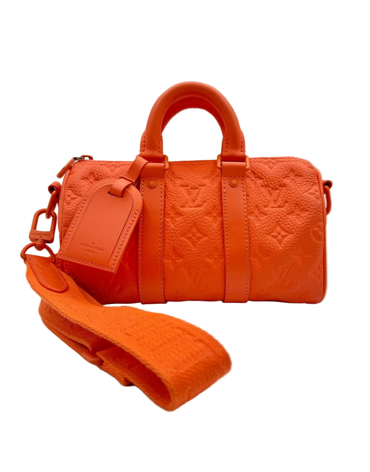 Louis Vuitton Orange Keepall Bandoulière 25
