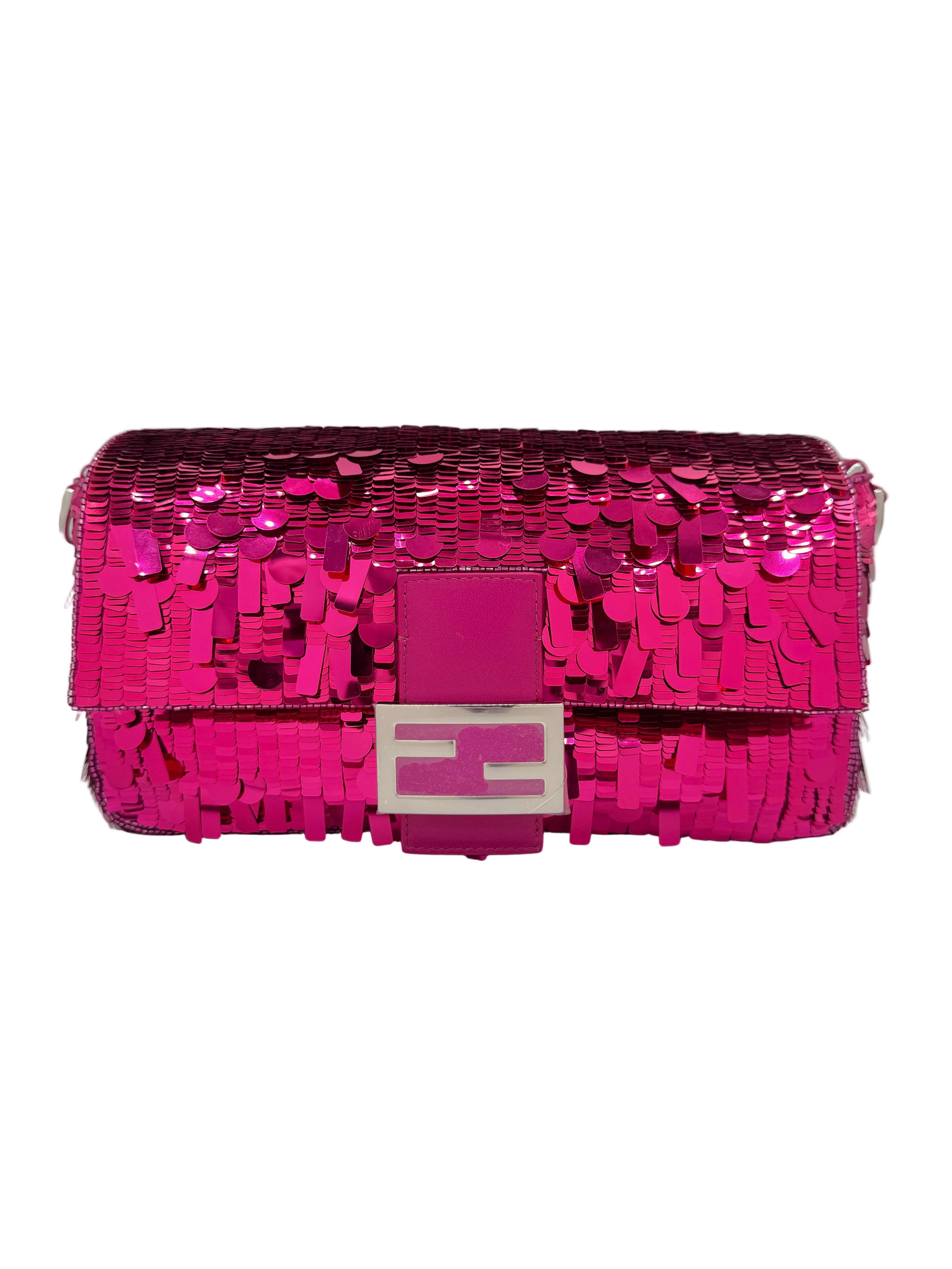 FENDI Pink Sequins Baguette