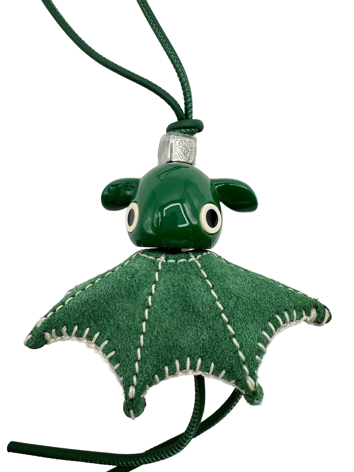 Loewe Green Varsity Puzz Bag Charm