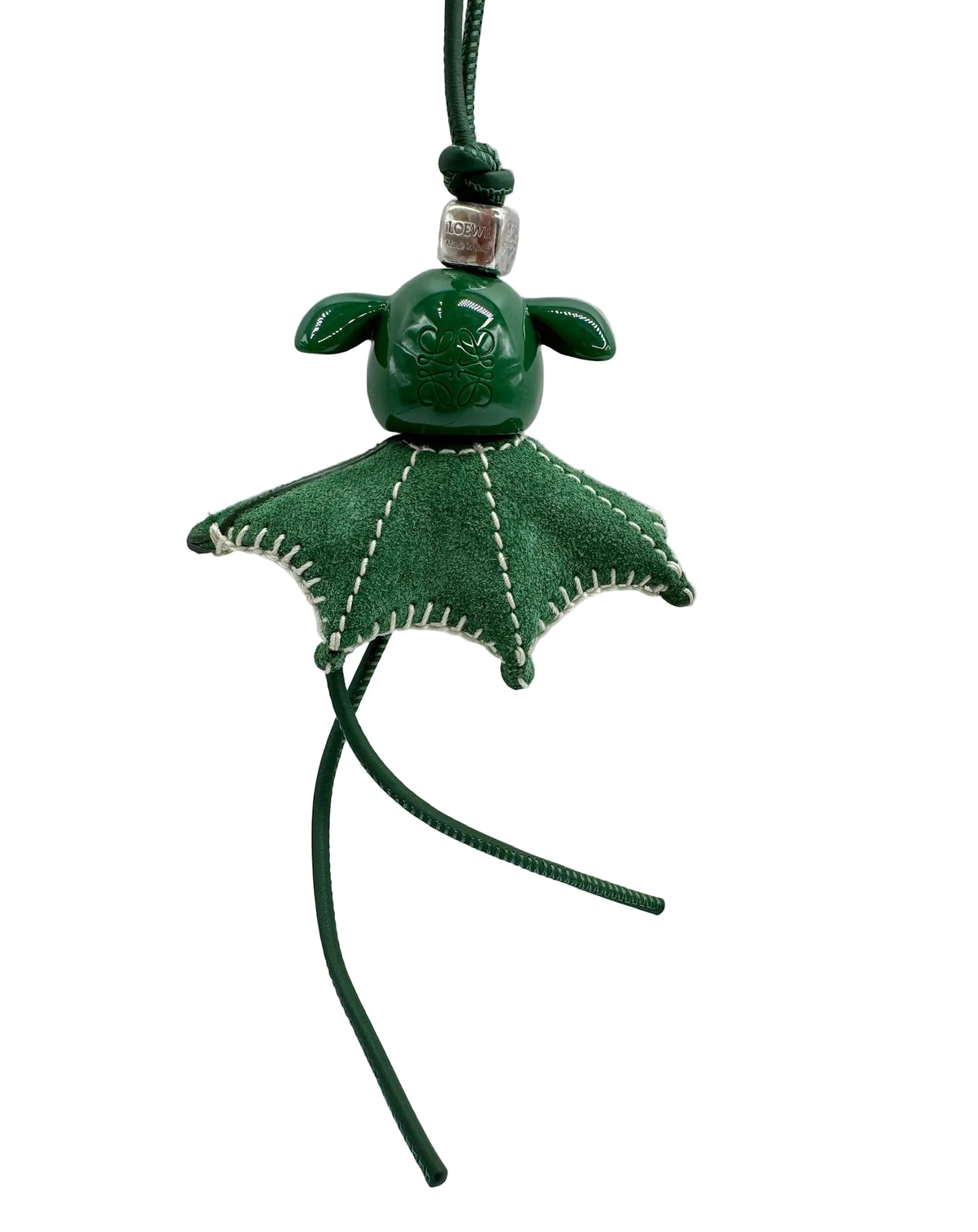 Loewe Green Varsity Puzz Bag Charm