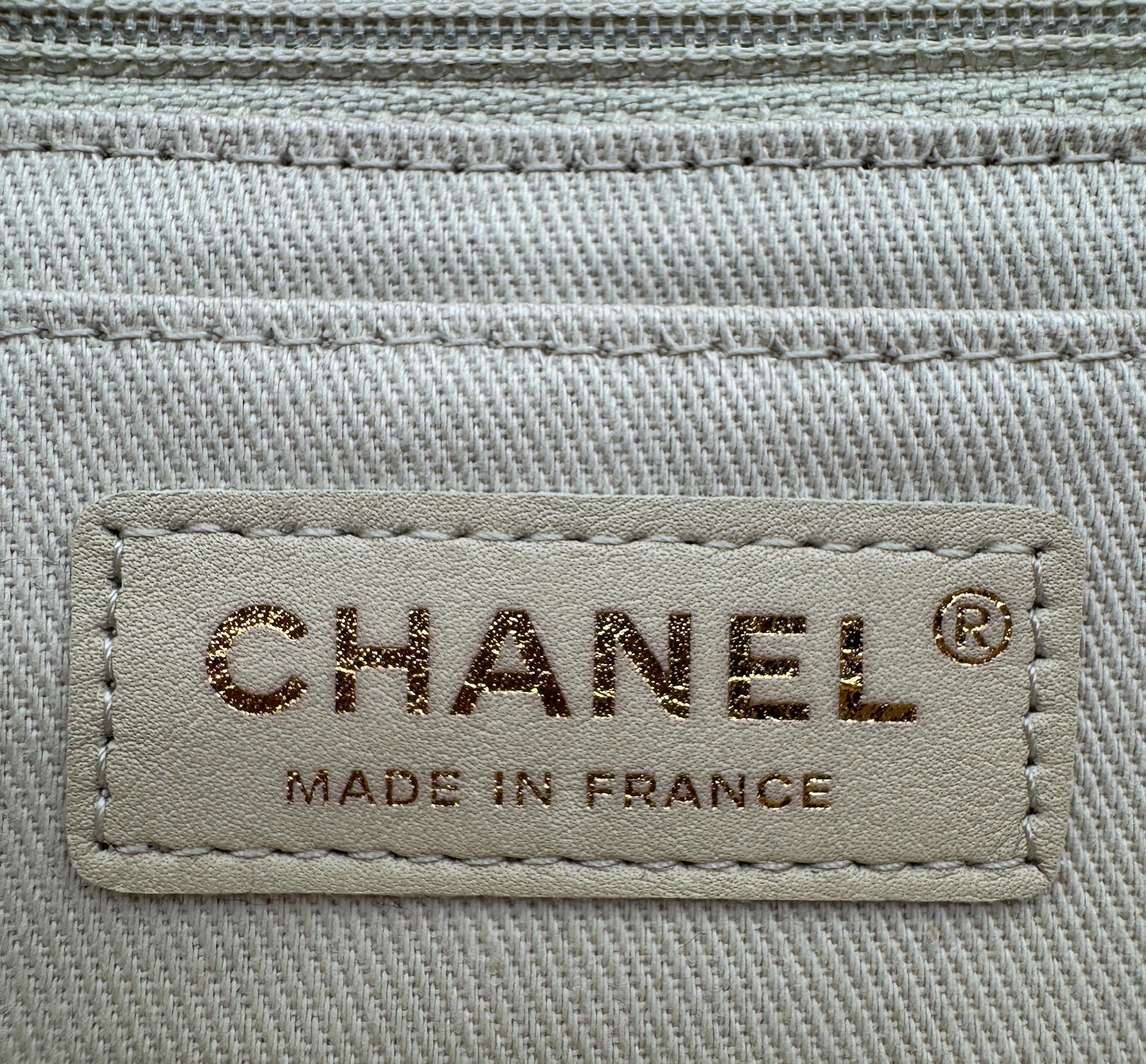 Chanel Color Block Quilted Jersey Fabric Large Flapbag