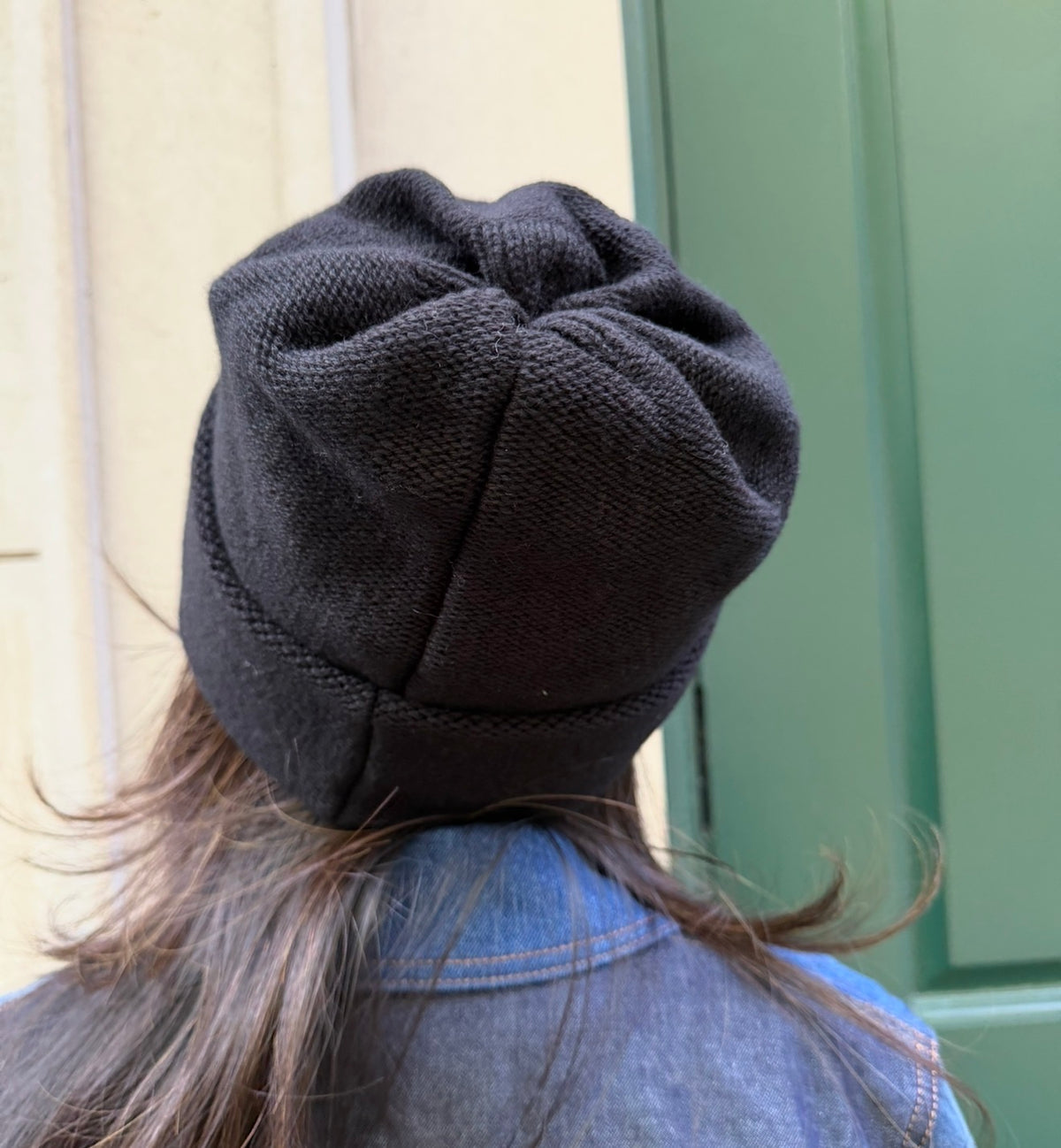 Chanel Black Beanie with White CC Logo