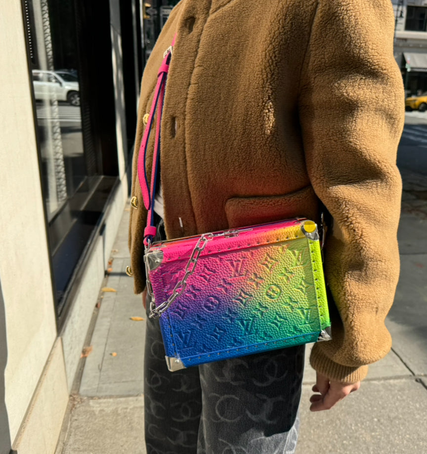 Louis Vuitton x Virgil Abloh Monogram Illusion Soft Trunk Multicolor Rainbow Bag