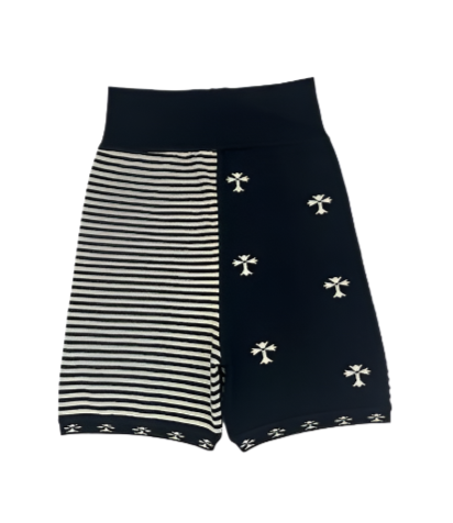 Chrome Hearts Black and White Shorts - Size M